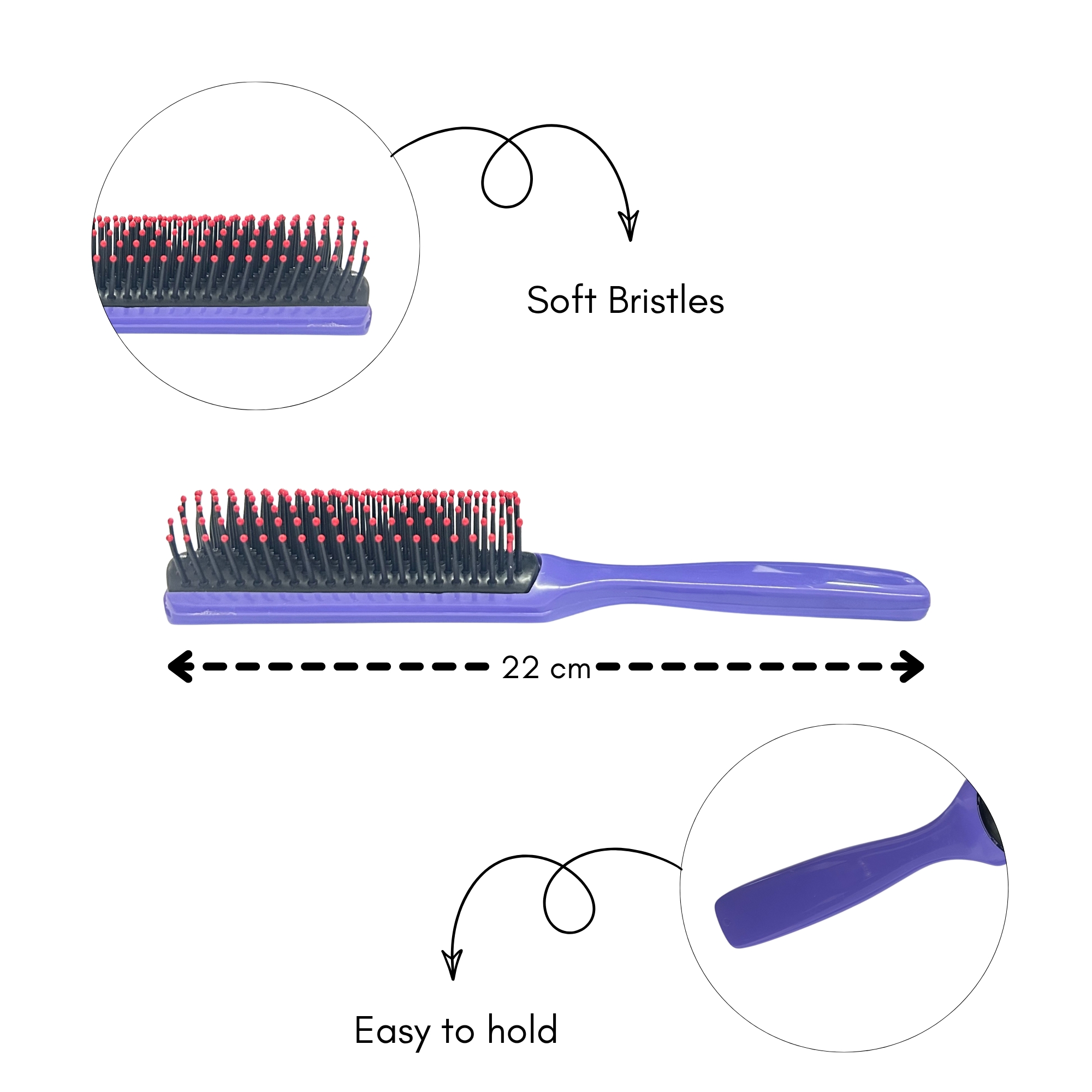 CB 0029 BALL TIP VENT HAIR BRUSH 215 x 35MM image