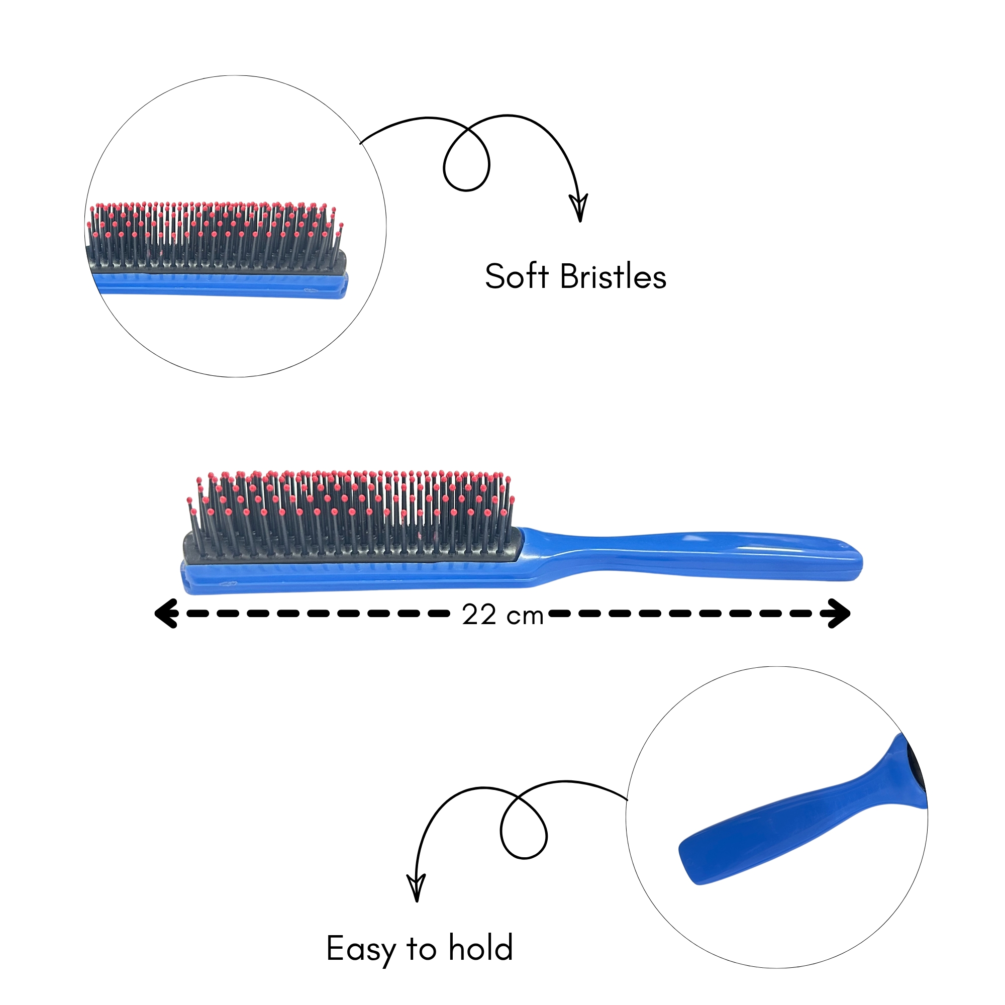 CB 0029 BALL TIP VENT HAIR BRUSH 215 x 35MM image