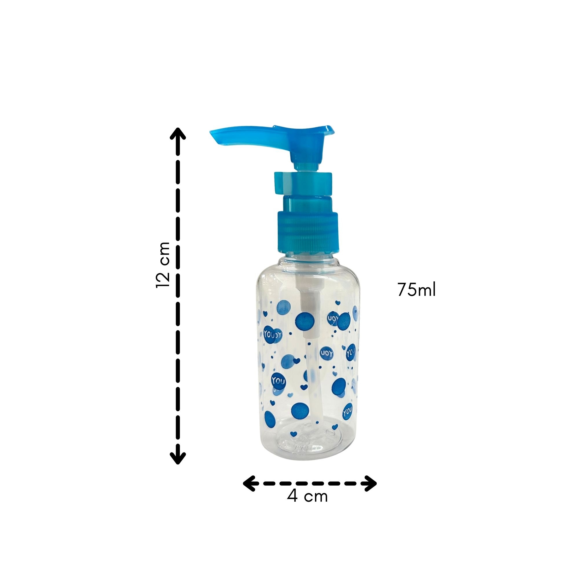 TR 0030 TRANSPARENT LONG PUMP BOTTLE 75ML 2PCS image