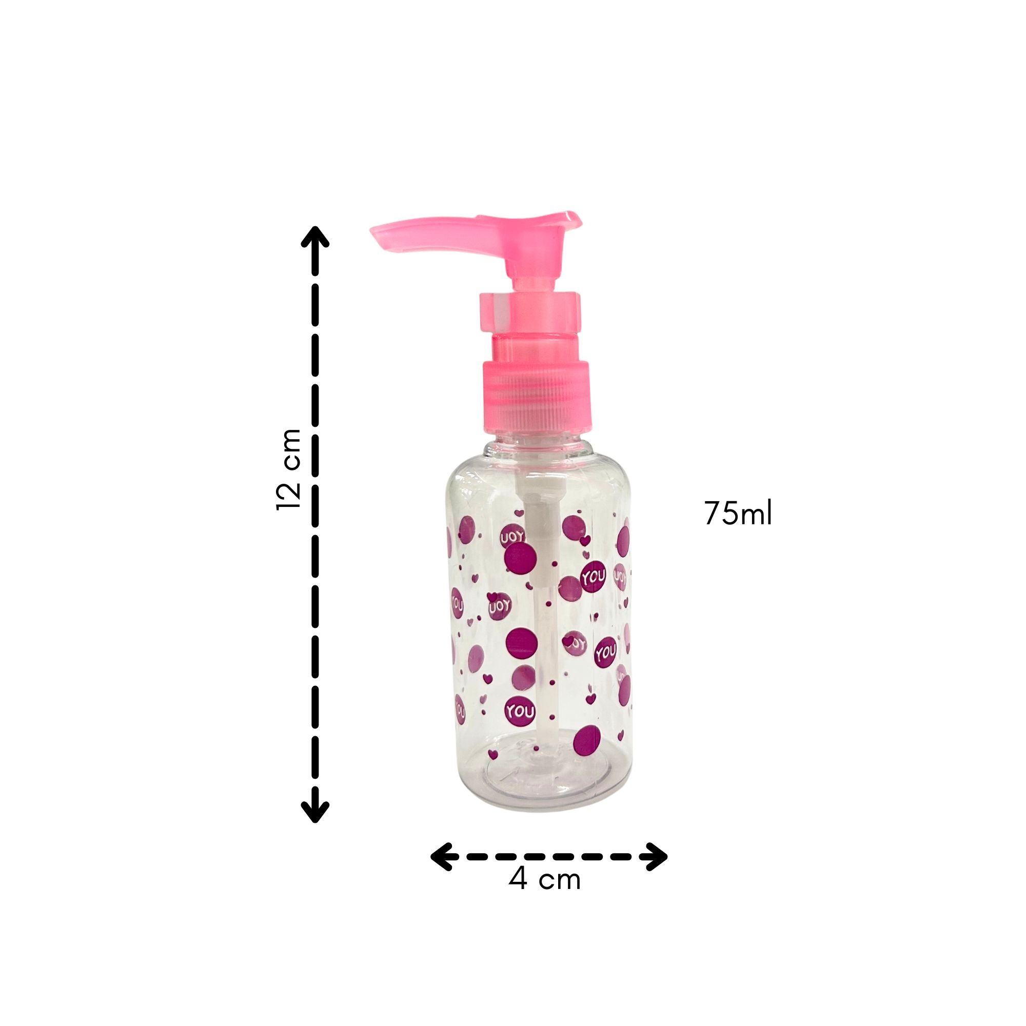 TR 0030 TRANSPARENT LONG PUMP BOTTLE 75ML 2PCS image