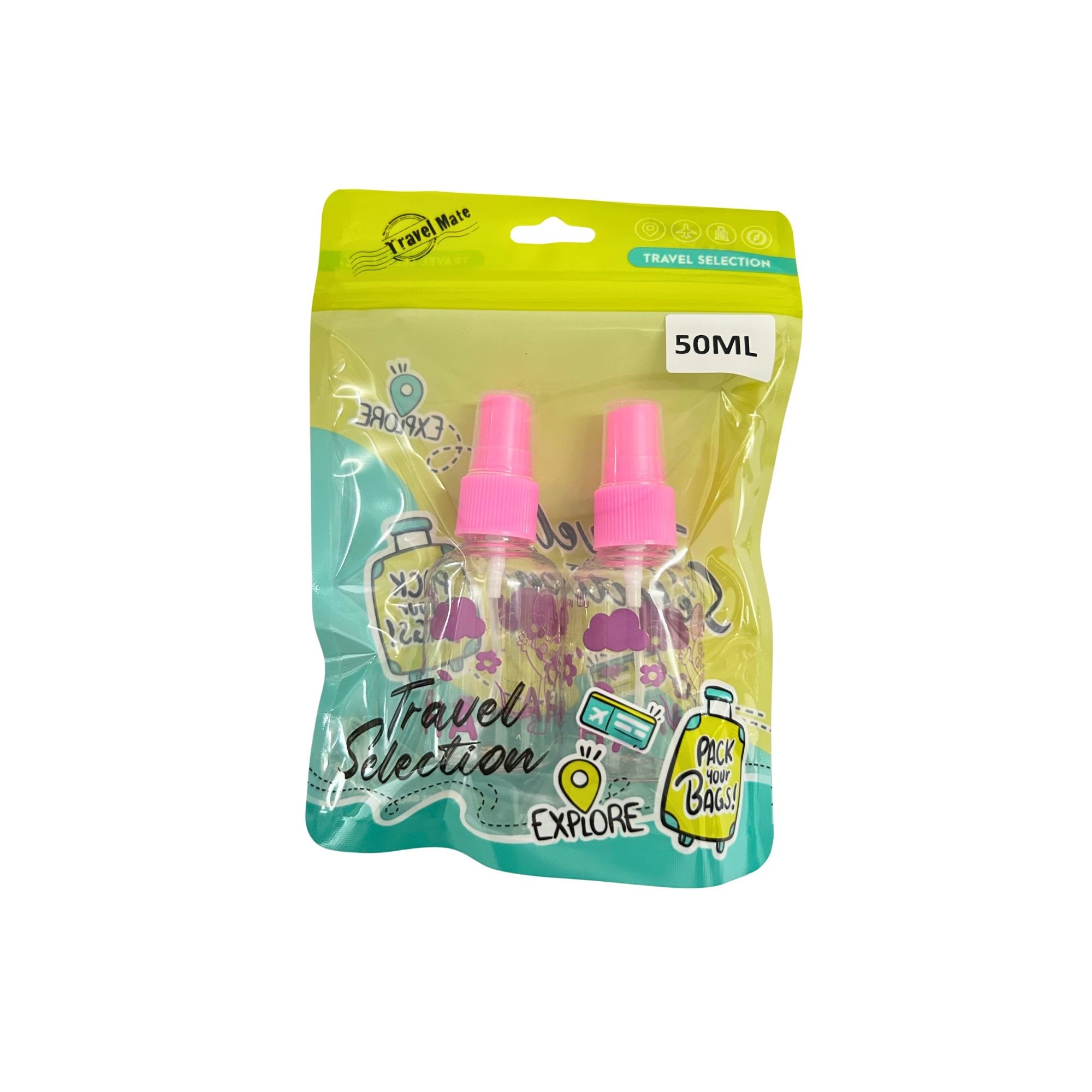 TR 0069 TRANSPARENT SPRAY BOTTLE 50ML 2PCS image