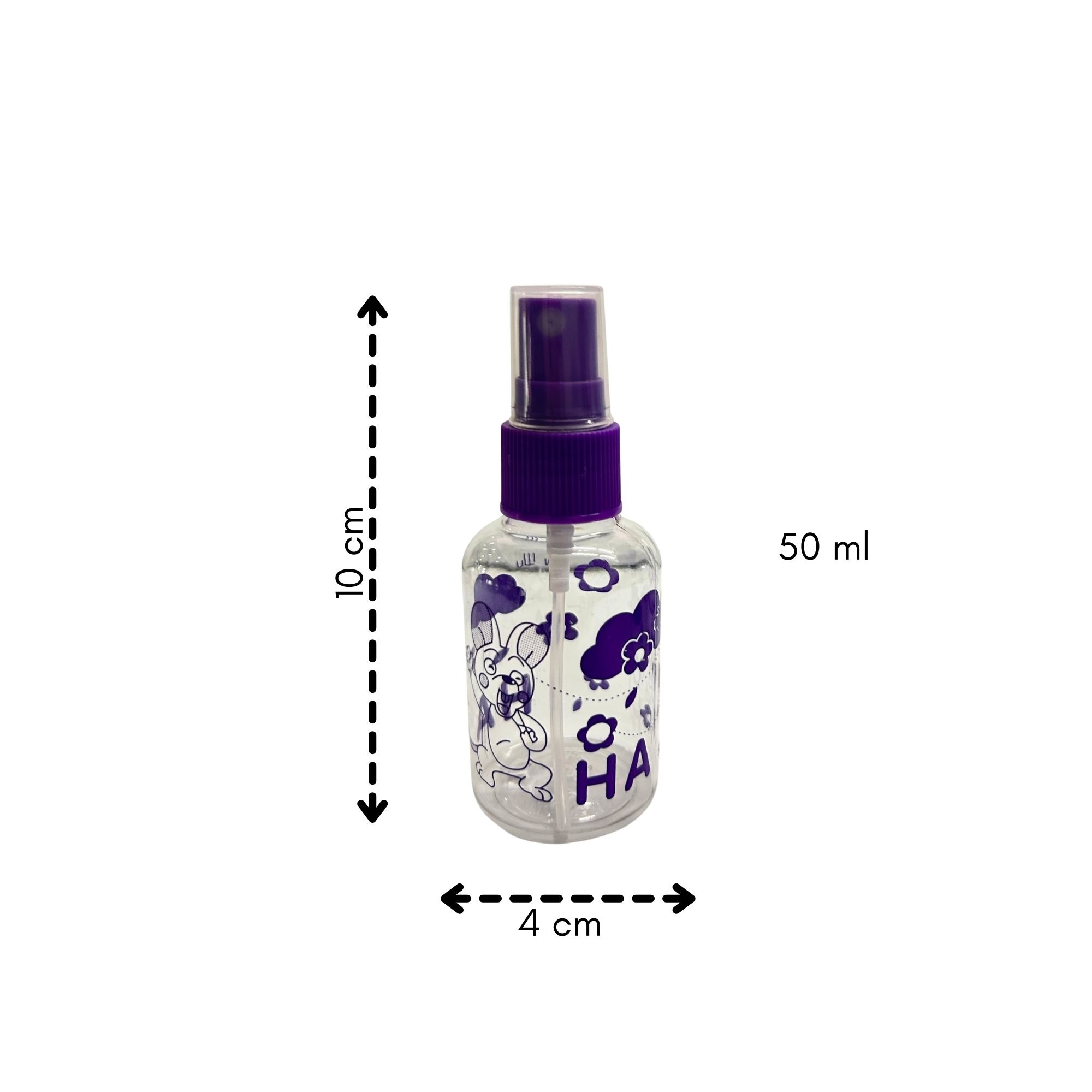 TR 0069 TRANSPARENT SPRAY BOTTLE 50ML 2PCS image