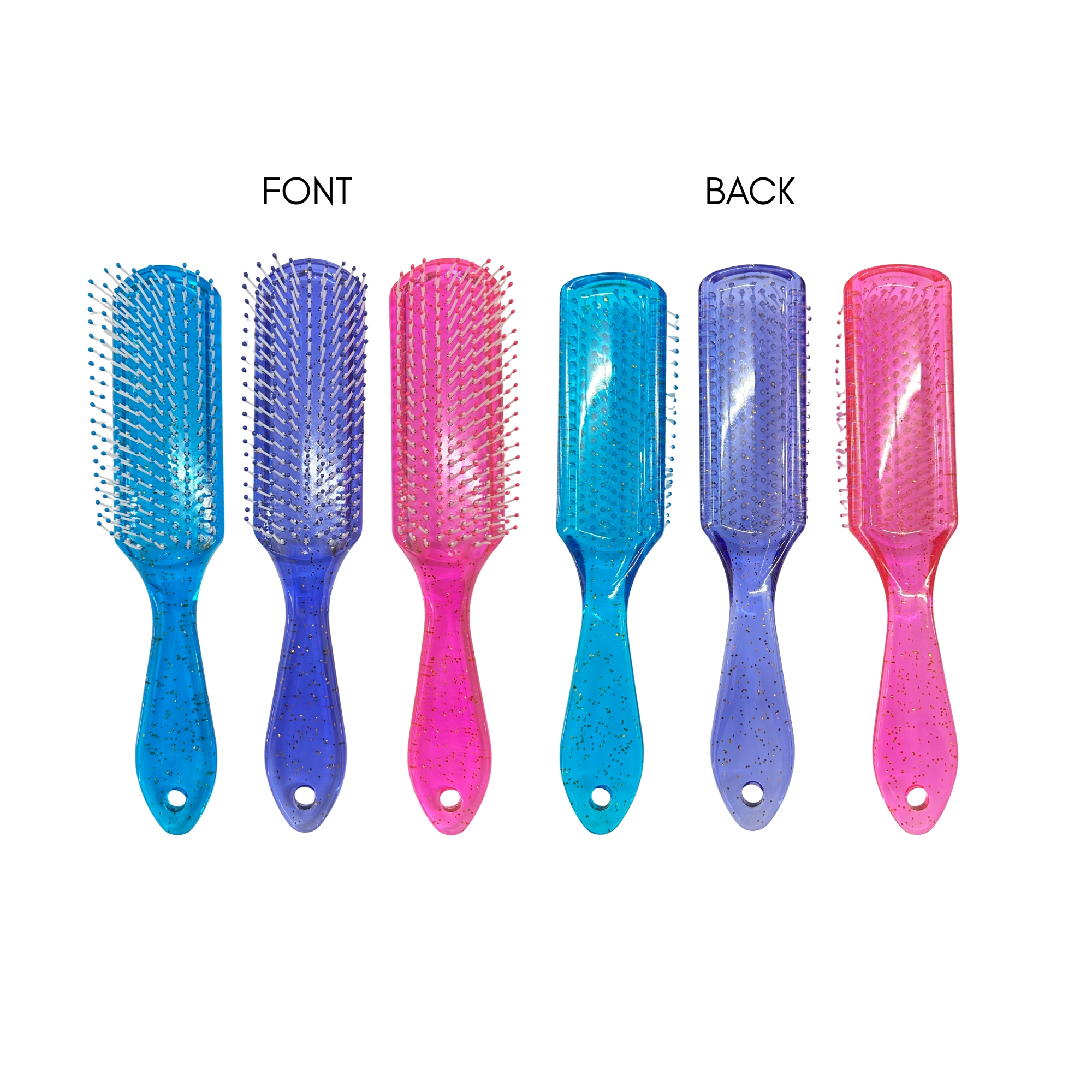 CB-0101 GLITTER GLOW PADDLE BRUSH image
