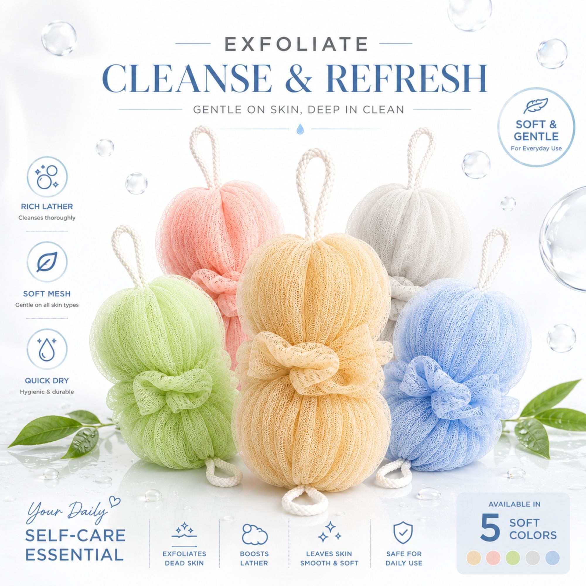 BH-0291 MESH BATH DOUBLE BALL