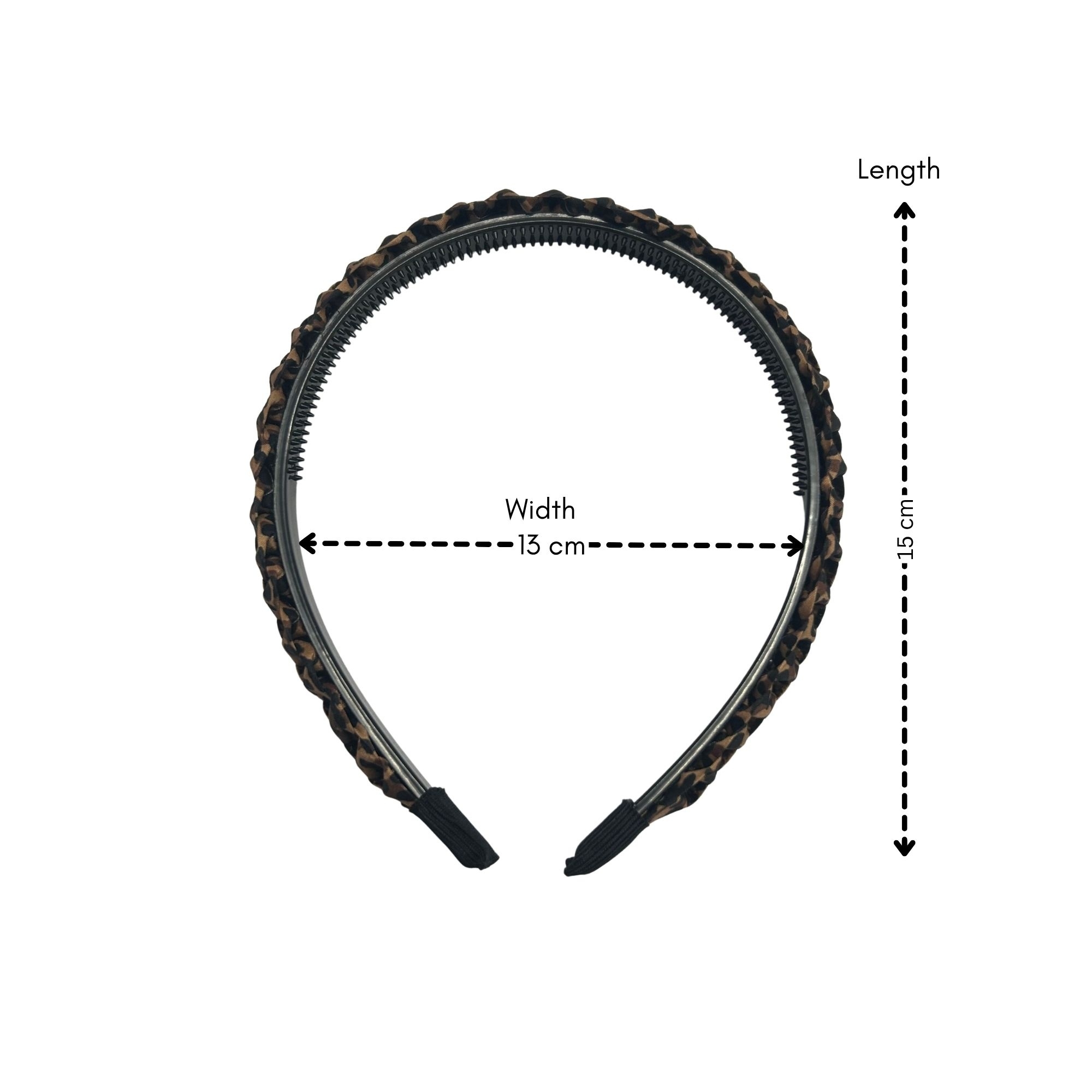 #0295 LEOPARD BRAIDED HAIRBAND image