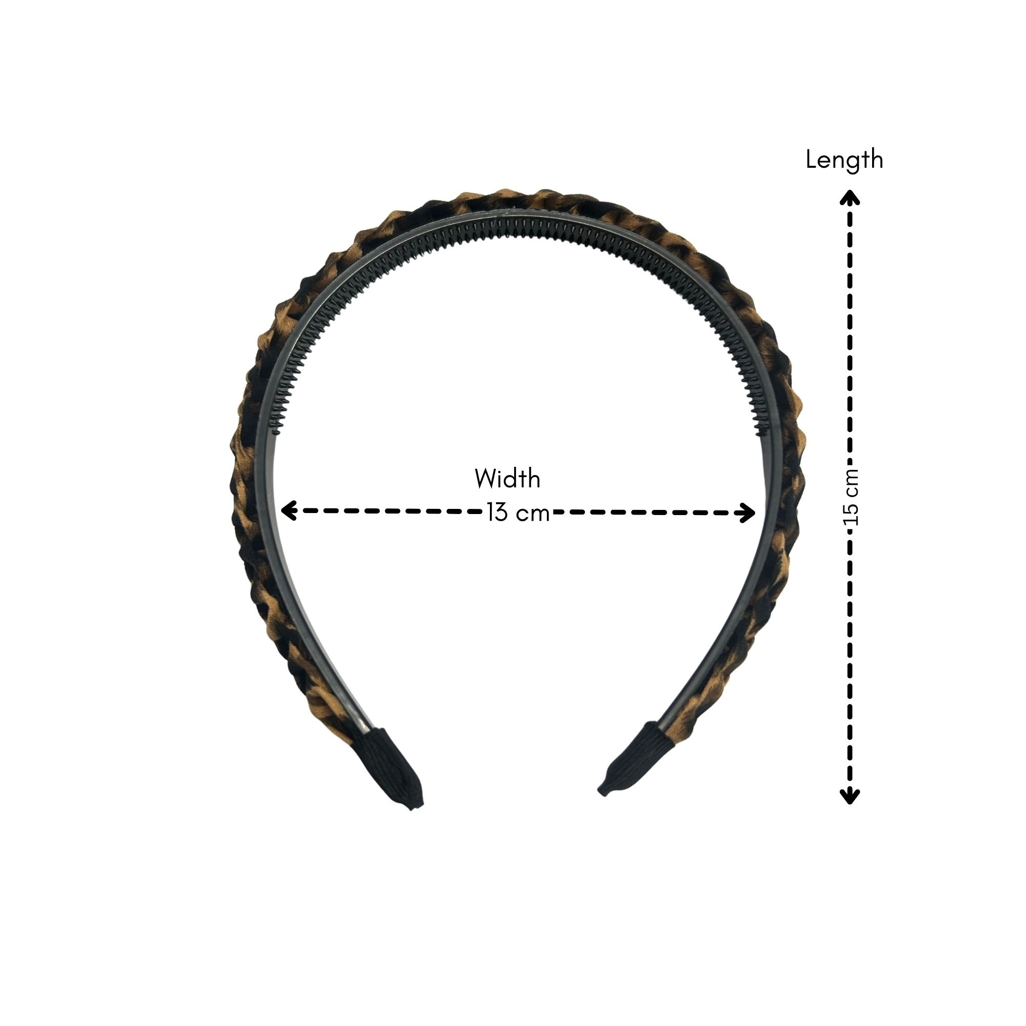 #0295 LEOPARD BRAIDED HAIRBAND image