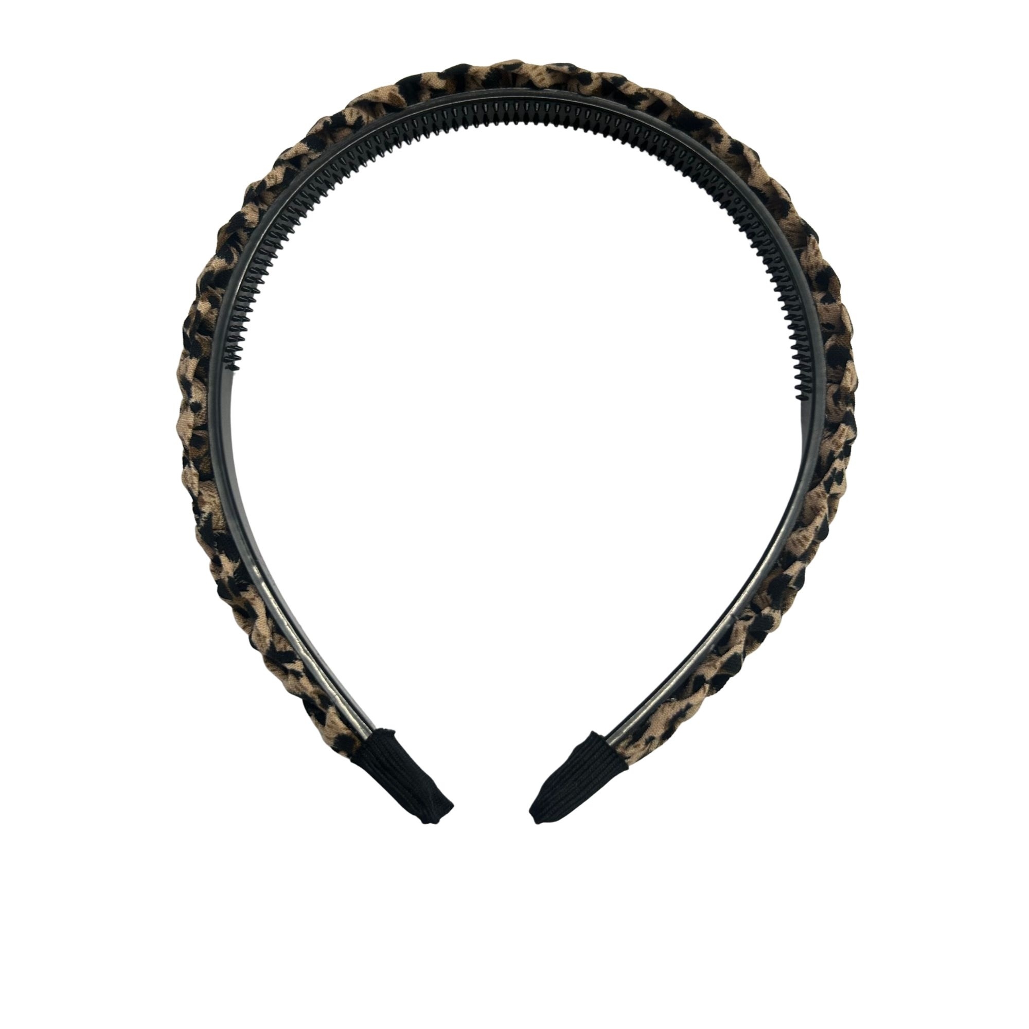 #0295 LEOPARD BRAIDED HAIRBAND image