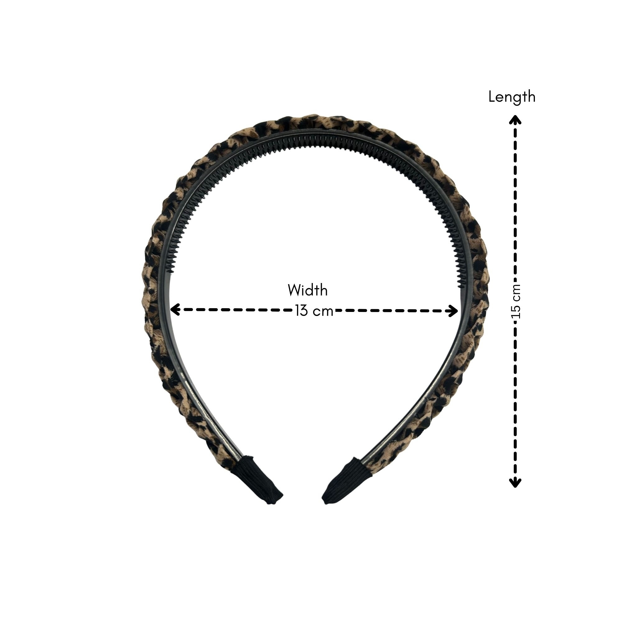 #0295 LEOPARD BRAIDED HAIRBAND image