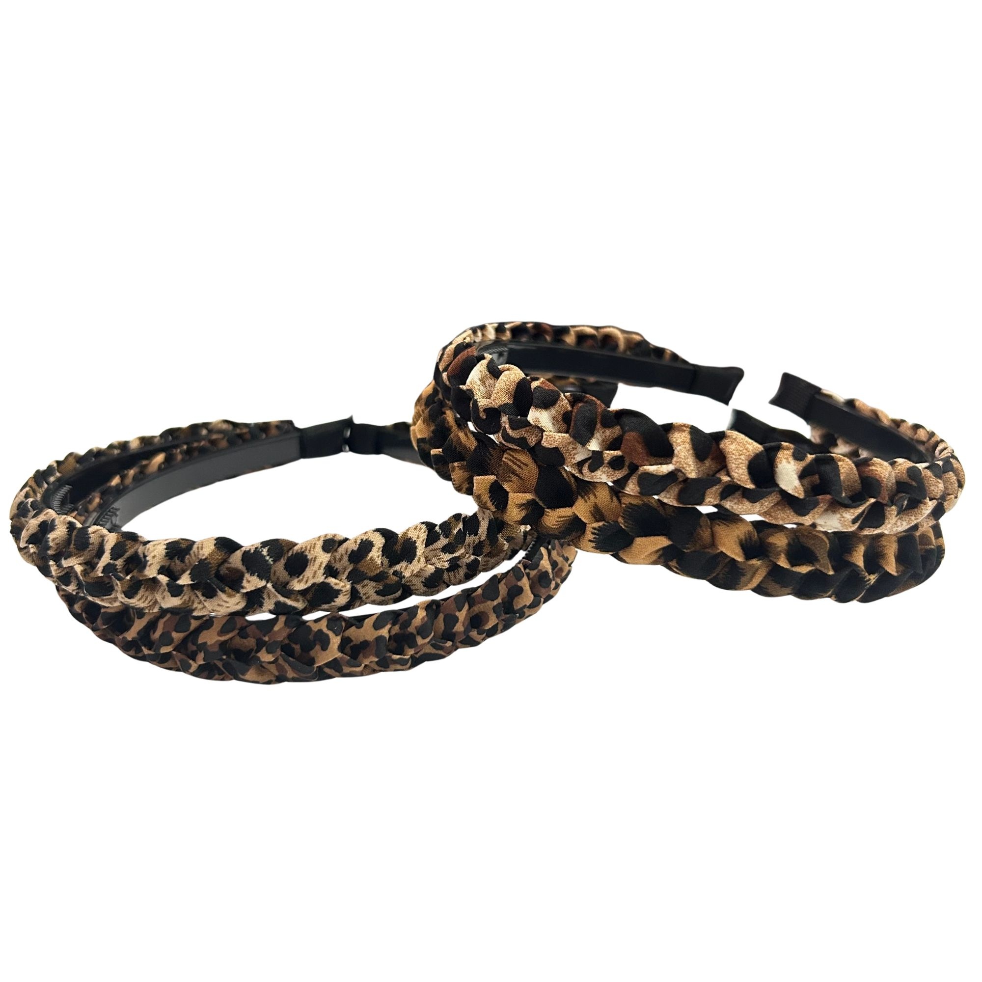 #0295 LEOPARD BRAIDED HAIRBAND image