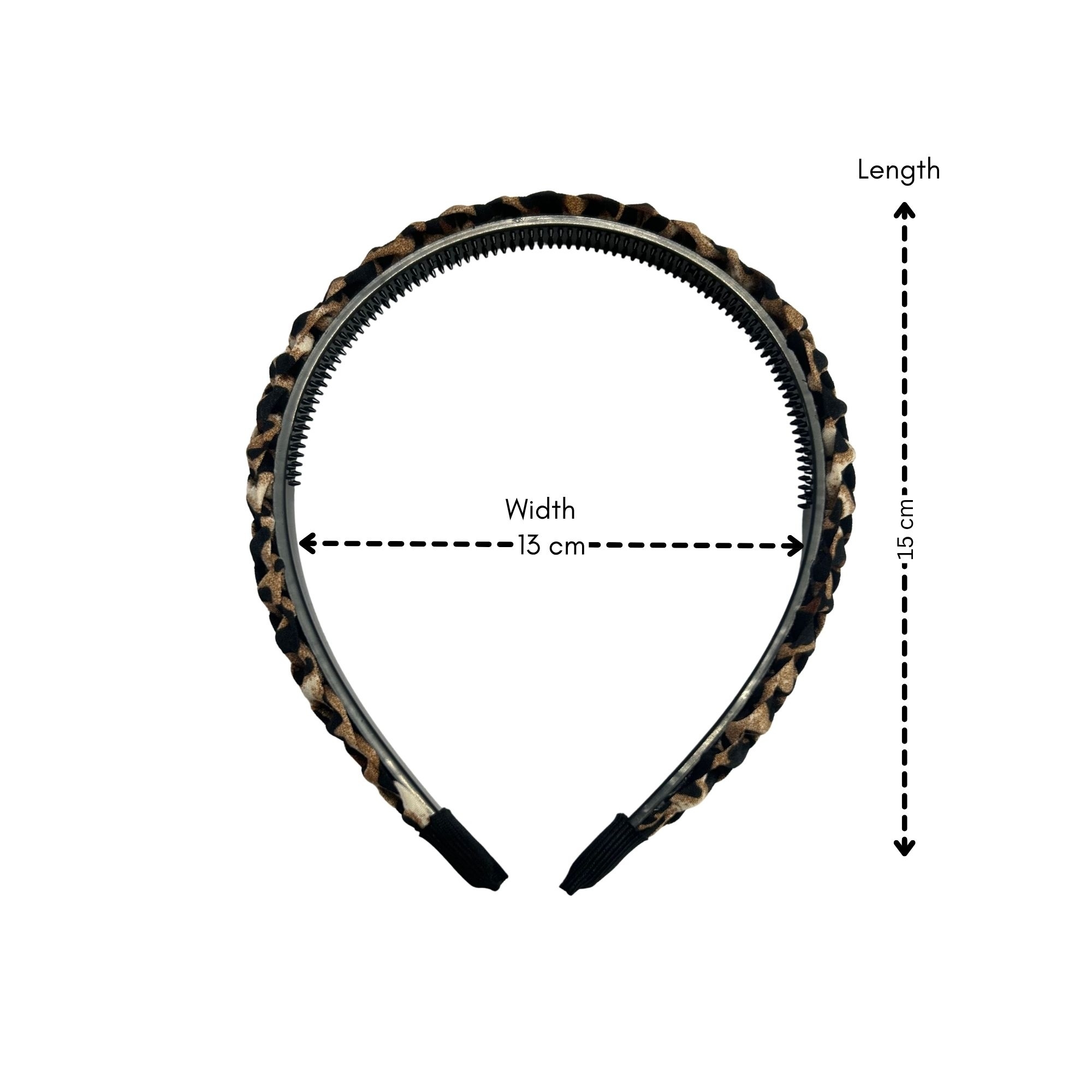 #0295 LEOPARD BRAIDED HAIRBAND image