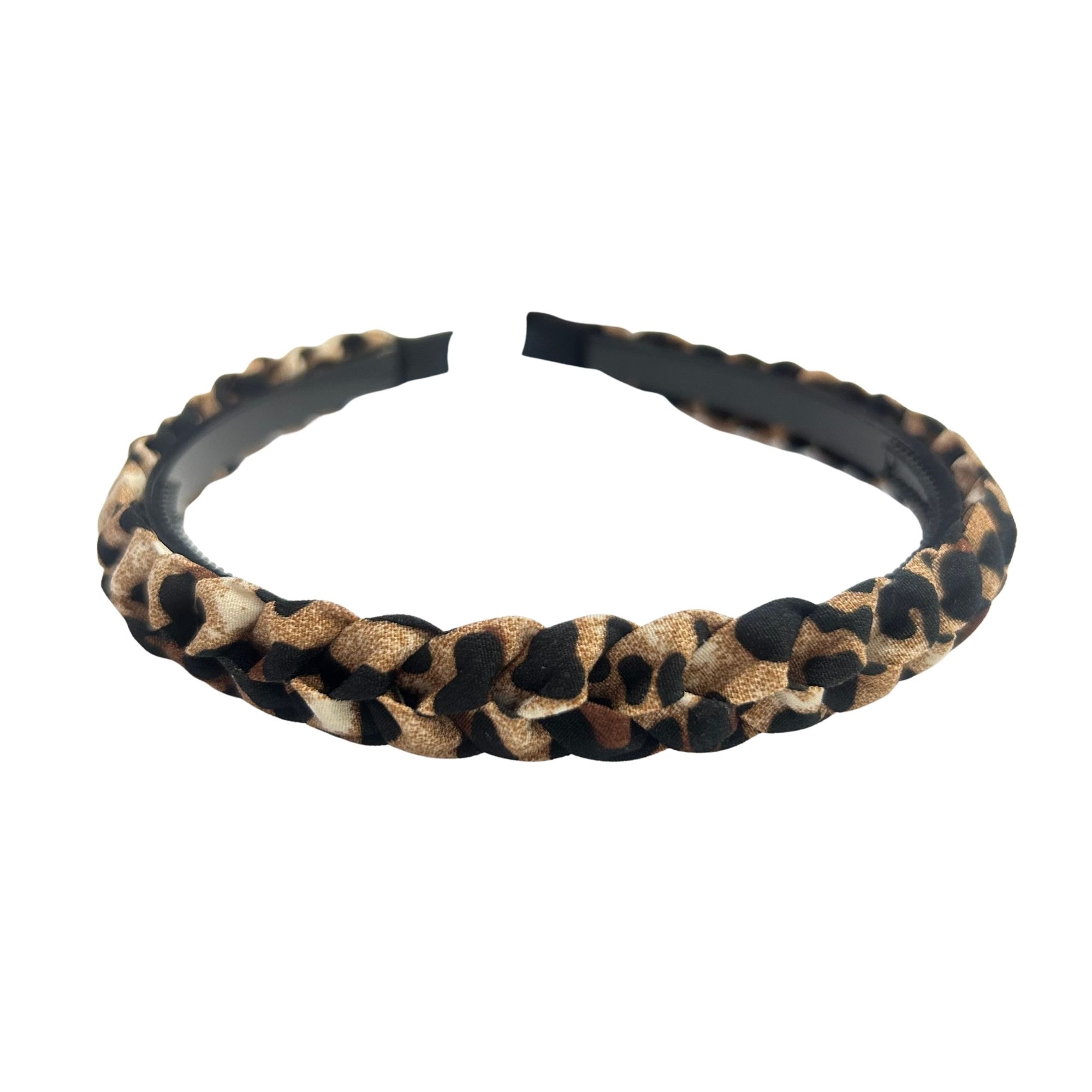 #0295 LEOPARD BRAIDED HAIRBAND image