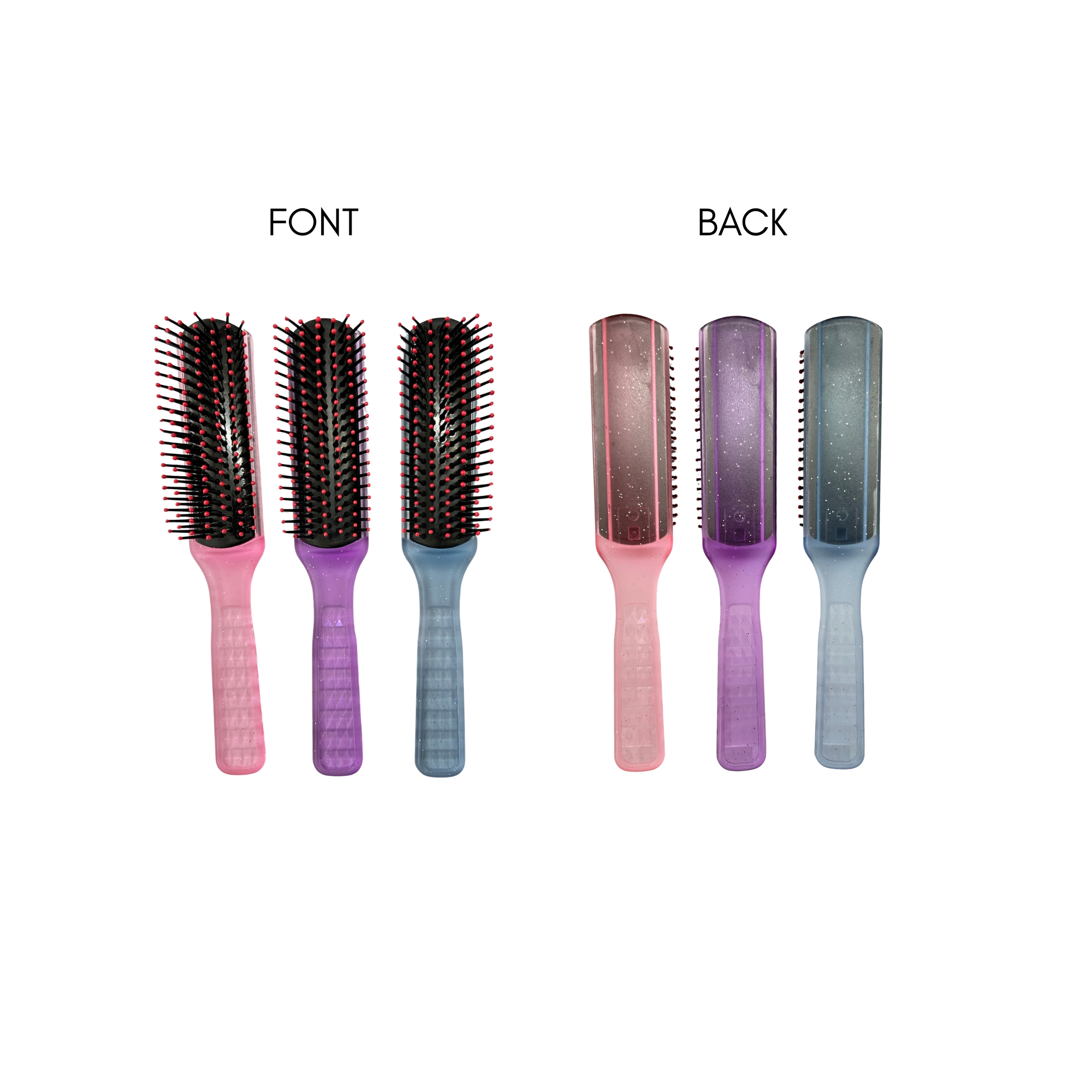 CB 0300 DIAMOND GRIP RUBBER PAD HAIR BRUSH image
