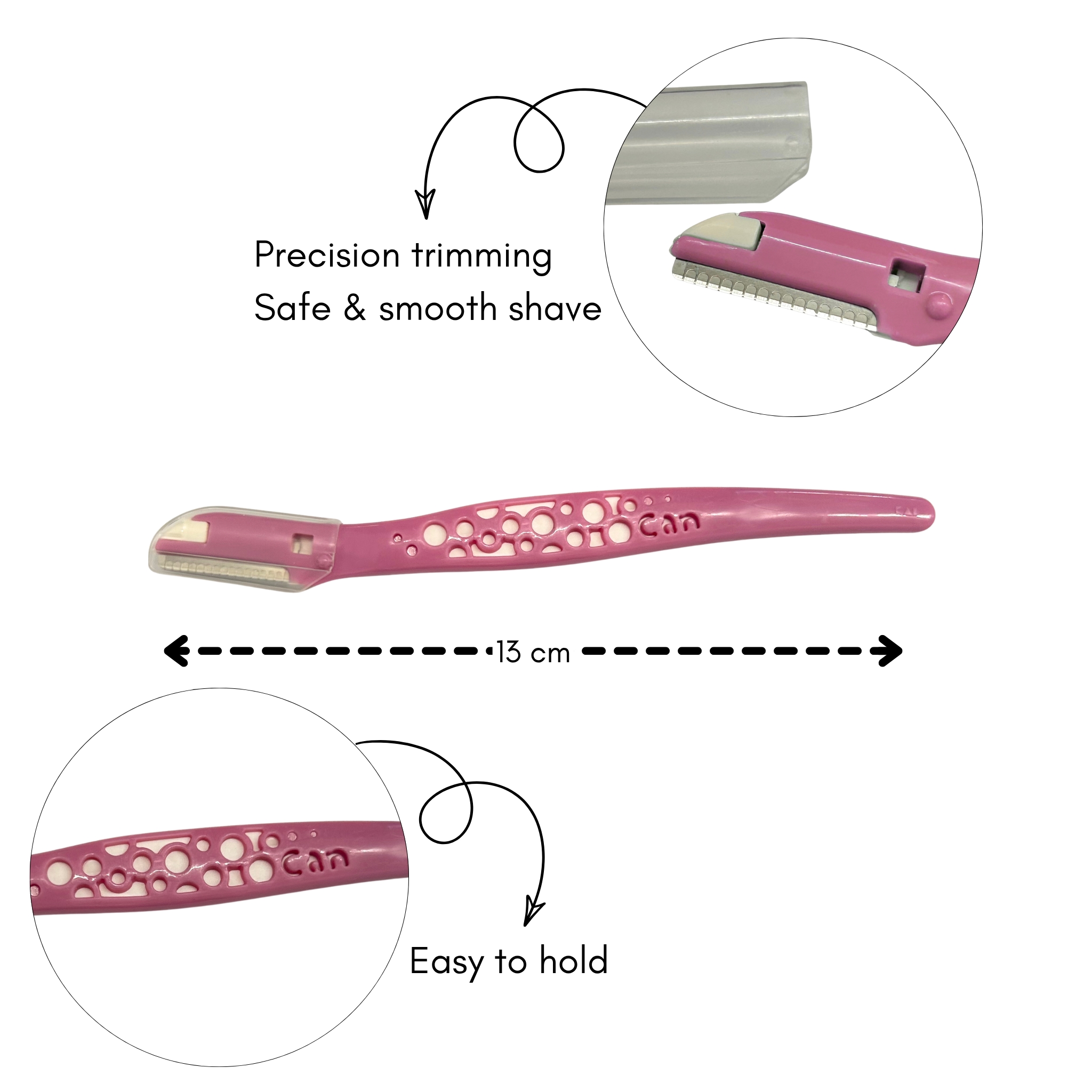 #0351 EYEBROW RAZOR 13CM 2'S image