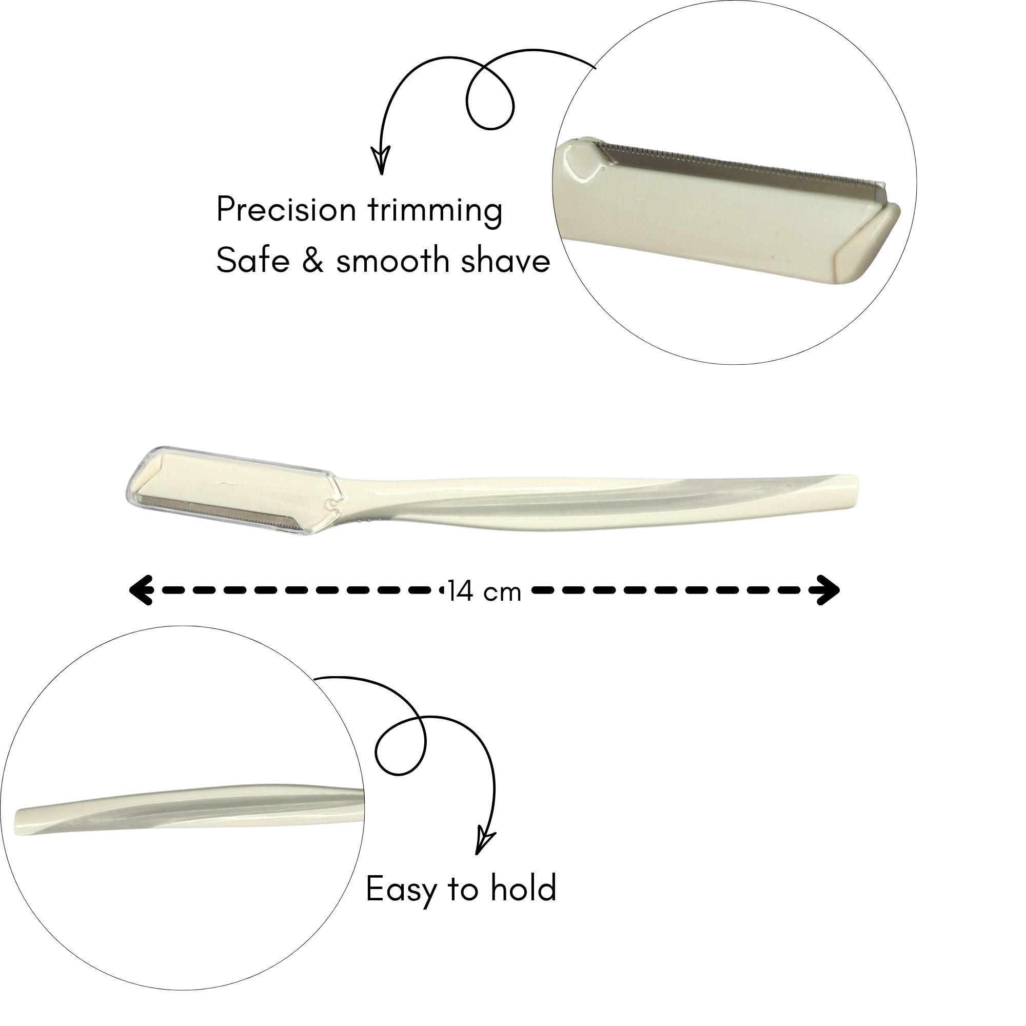 #0352 EYEBROW RAZOR 14CM 2'S image