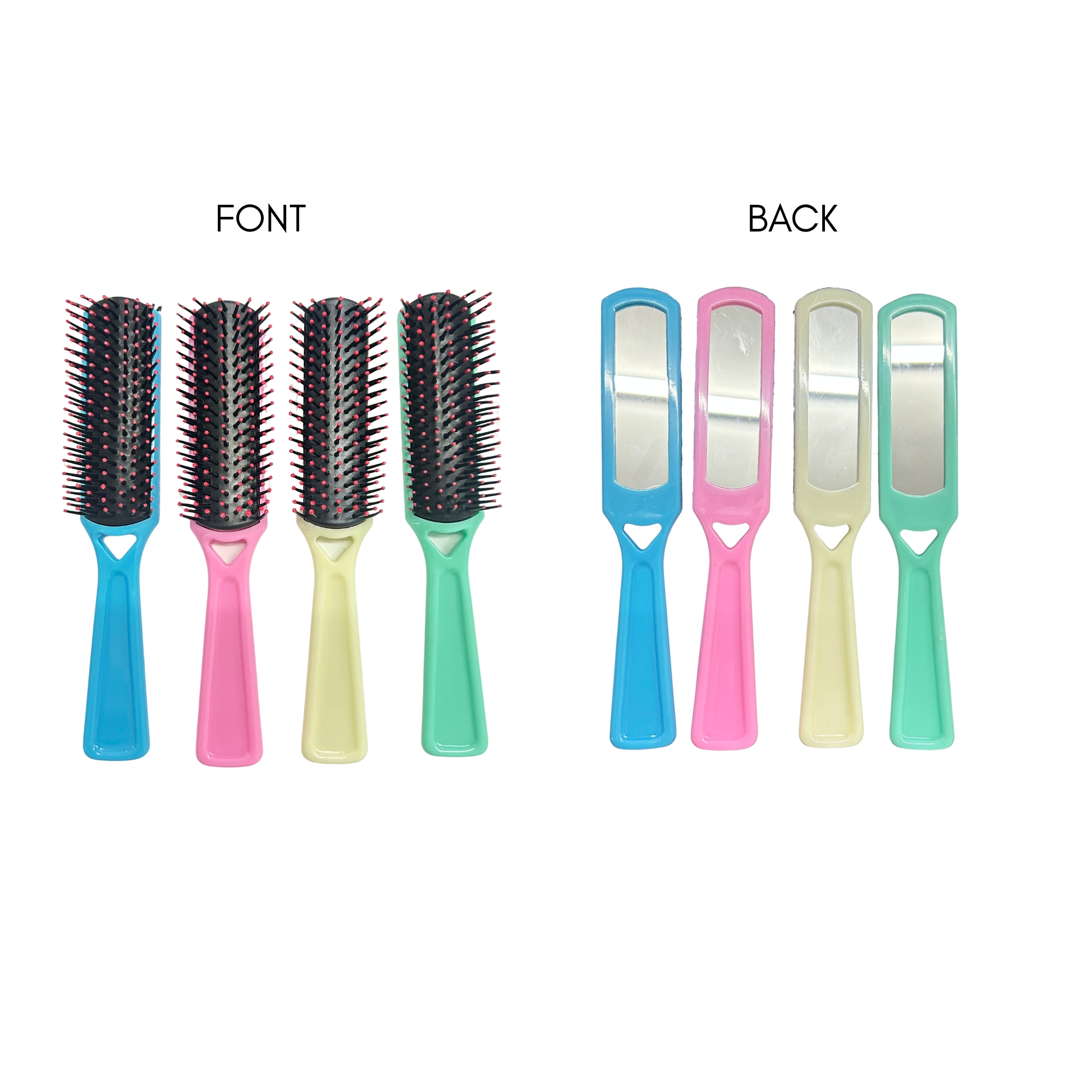 CB 0355 HAIR COMB WITH MIRROR 21CM image