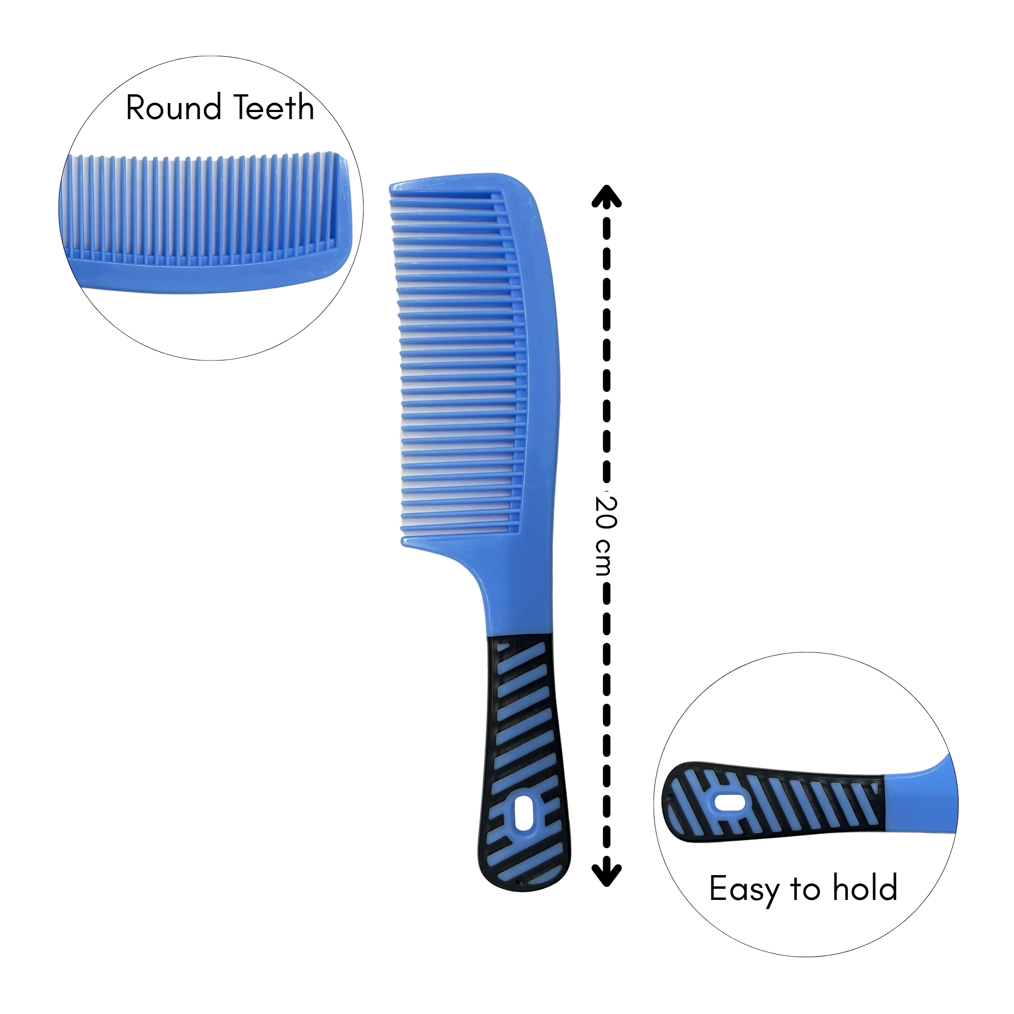 CB 0359 COLOR GRIP HAIR COMB image