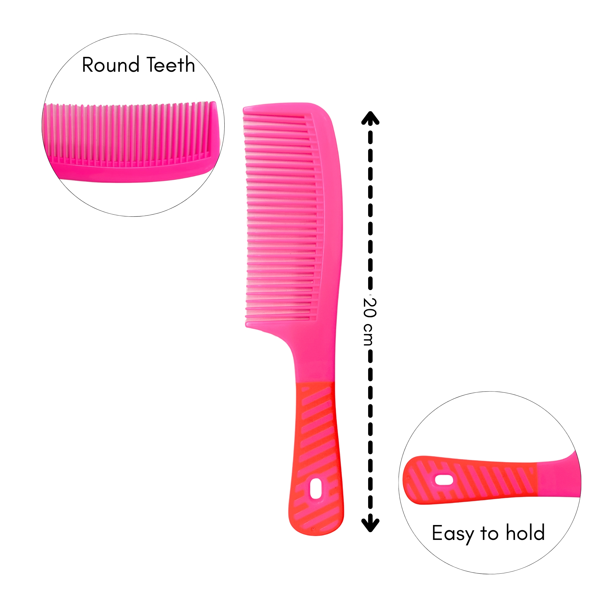 CB-0359 COLOR GRIP HAIR COMB image