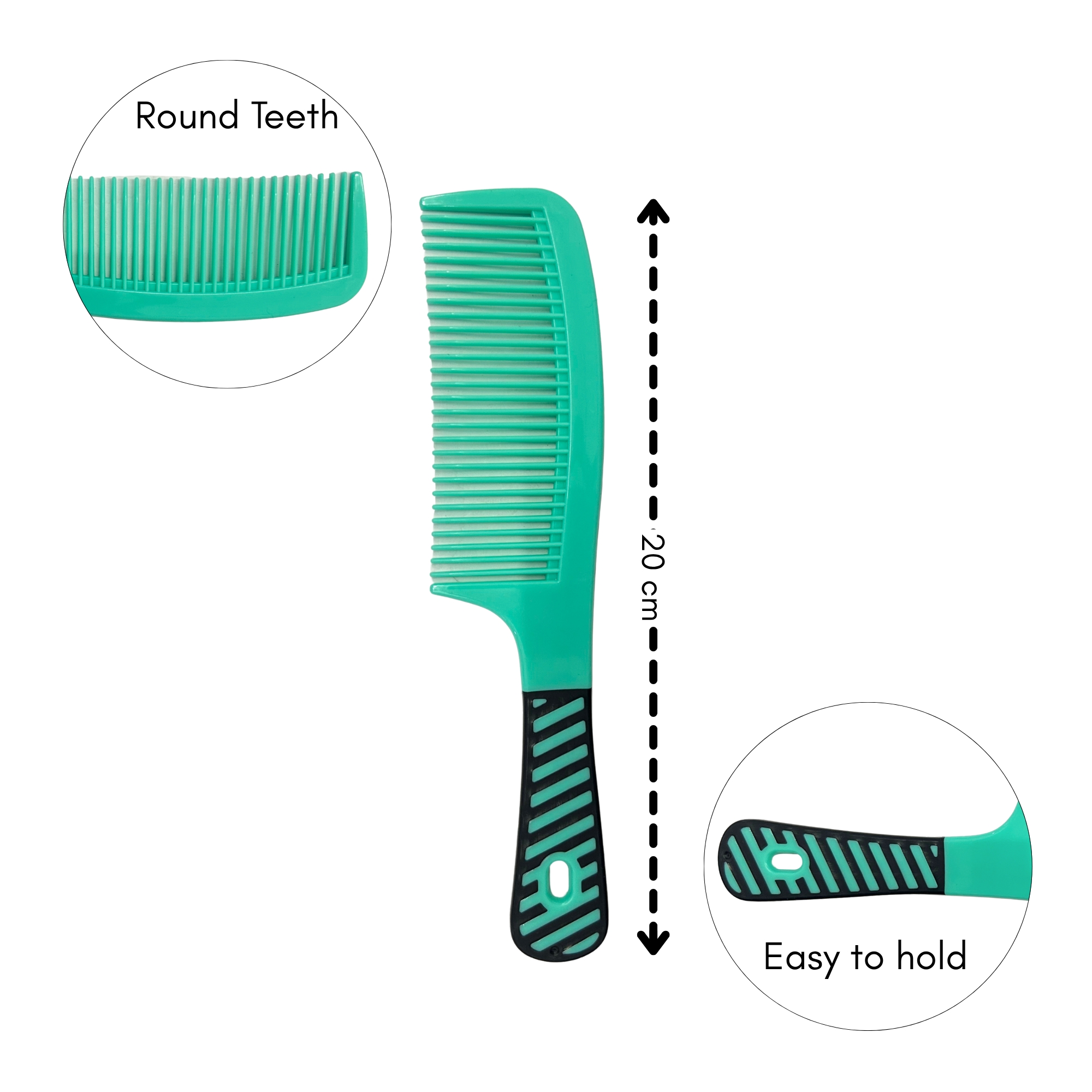 CB 0359 COLOR GRIP HAIR COMB image