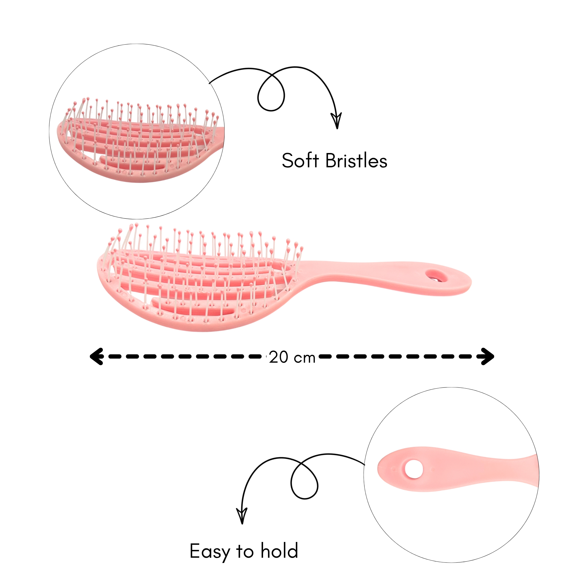 CB 0372 PASTEL OVAL VENTED COMB image