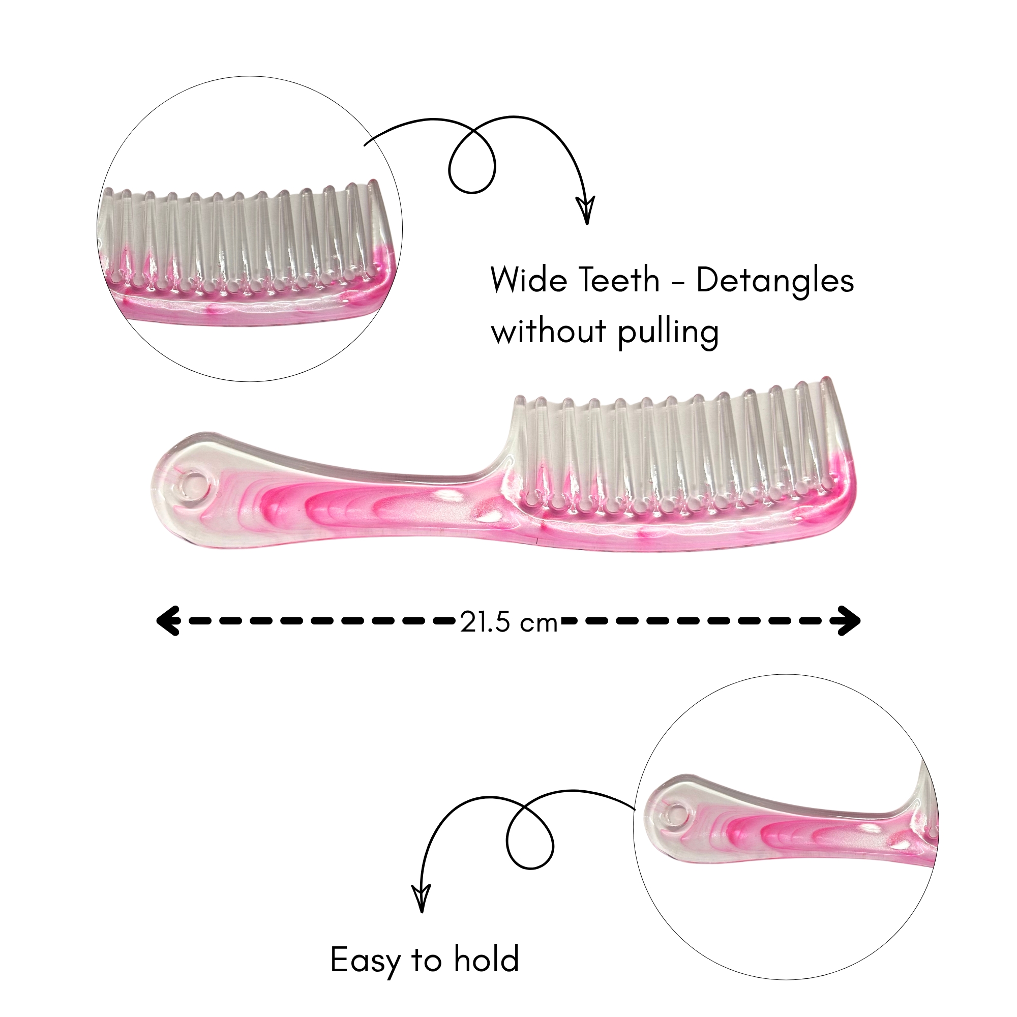 CB 0380 WIDE COMB CLEAR COLOUR image