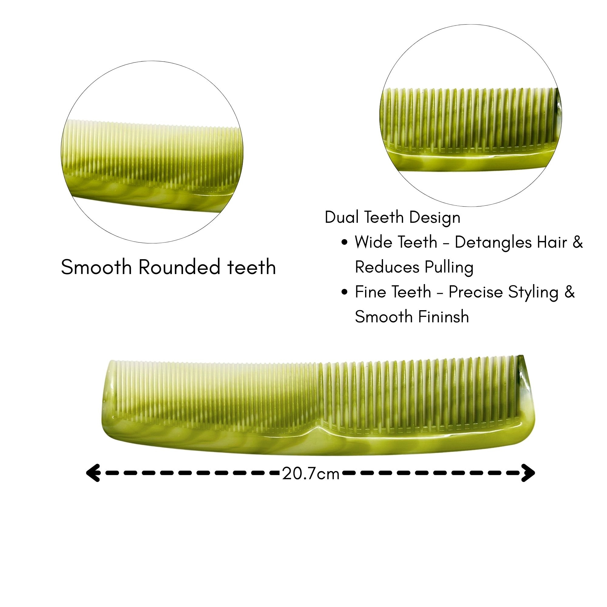 CB-0383 ALL TOOTH COMB PEARL COLOUR image