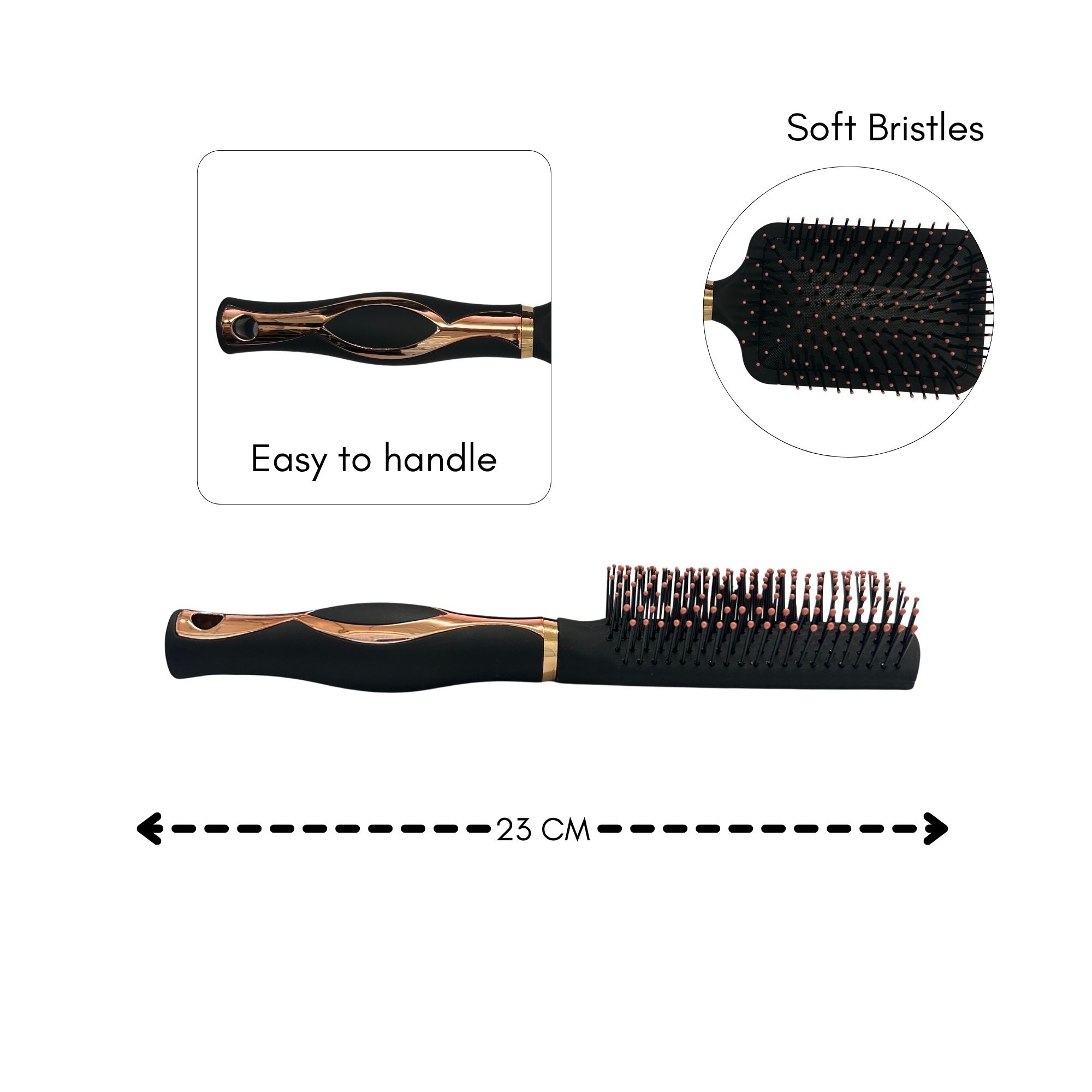 #0399 CECILIA VENT HAIR BRUSH(ROSE GOLD) image