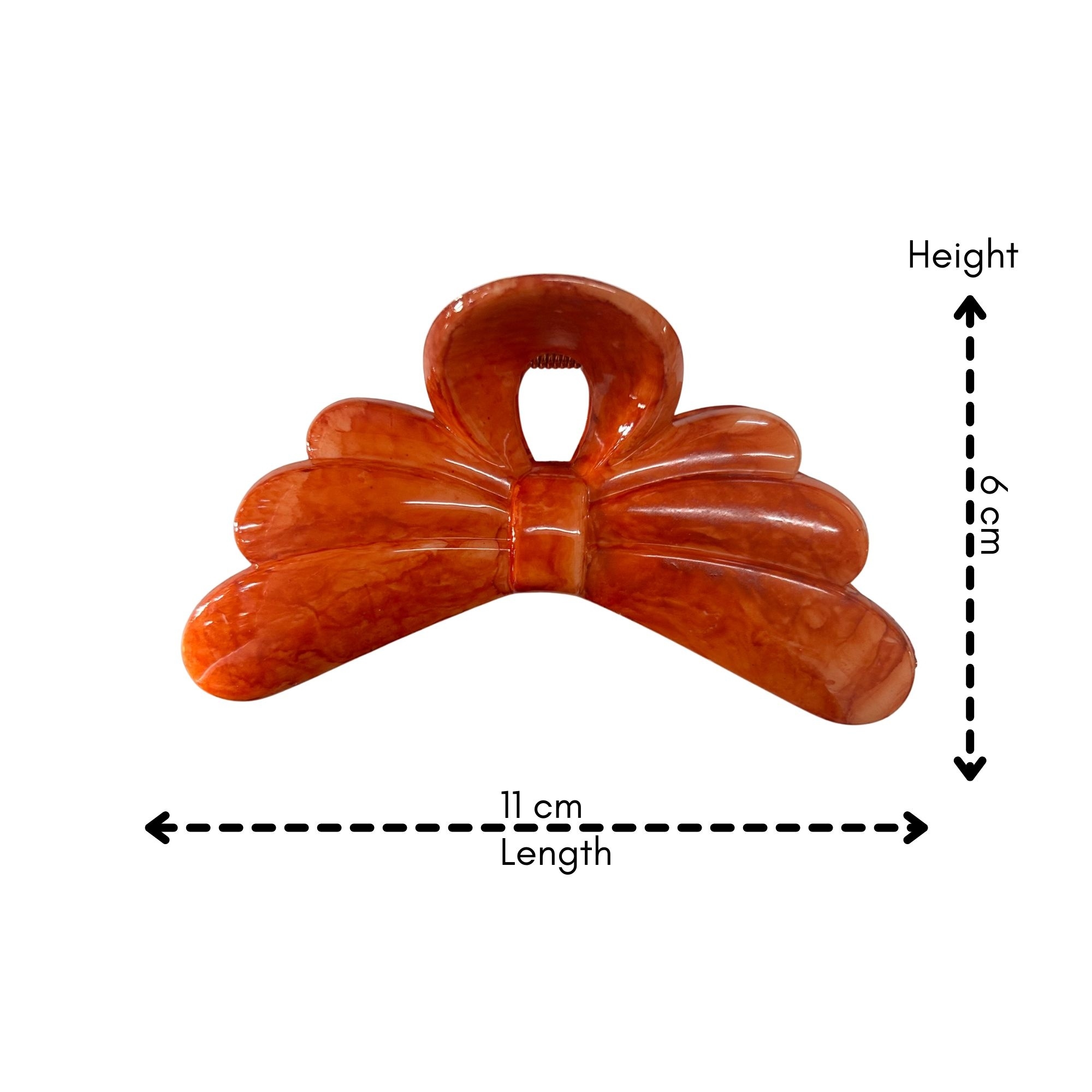 AJC-0454 RIBBON BOW HAIR CLAW 11CM image