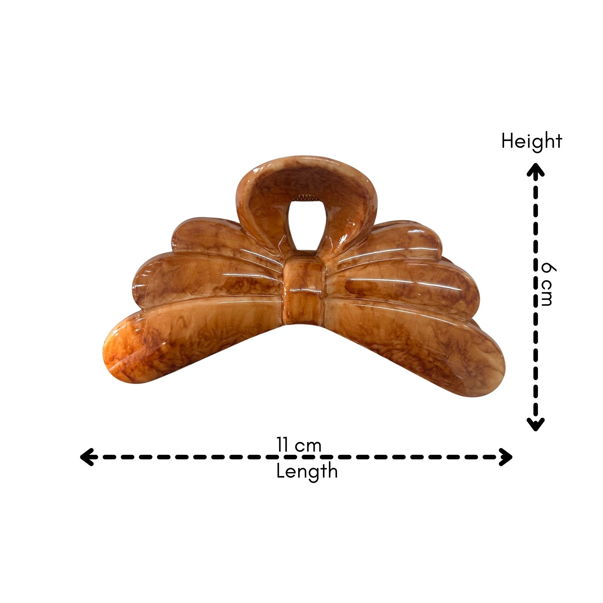 AJC-0454 RIBBON BOW HAIR CLAW 11CM image