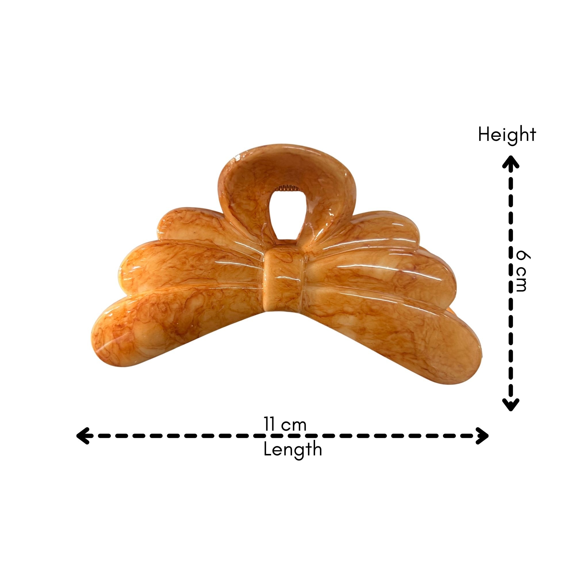 AJC-0454 RIBBON BOW HAIR CLAW 11CM image