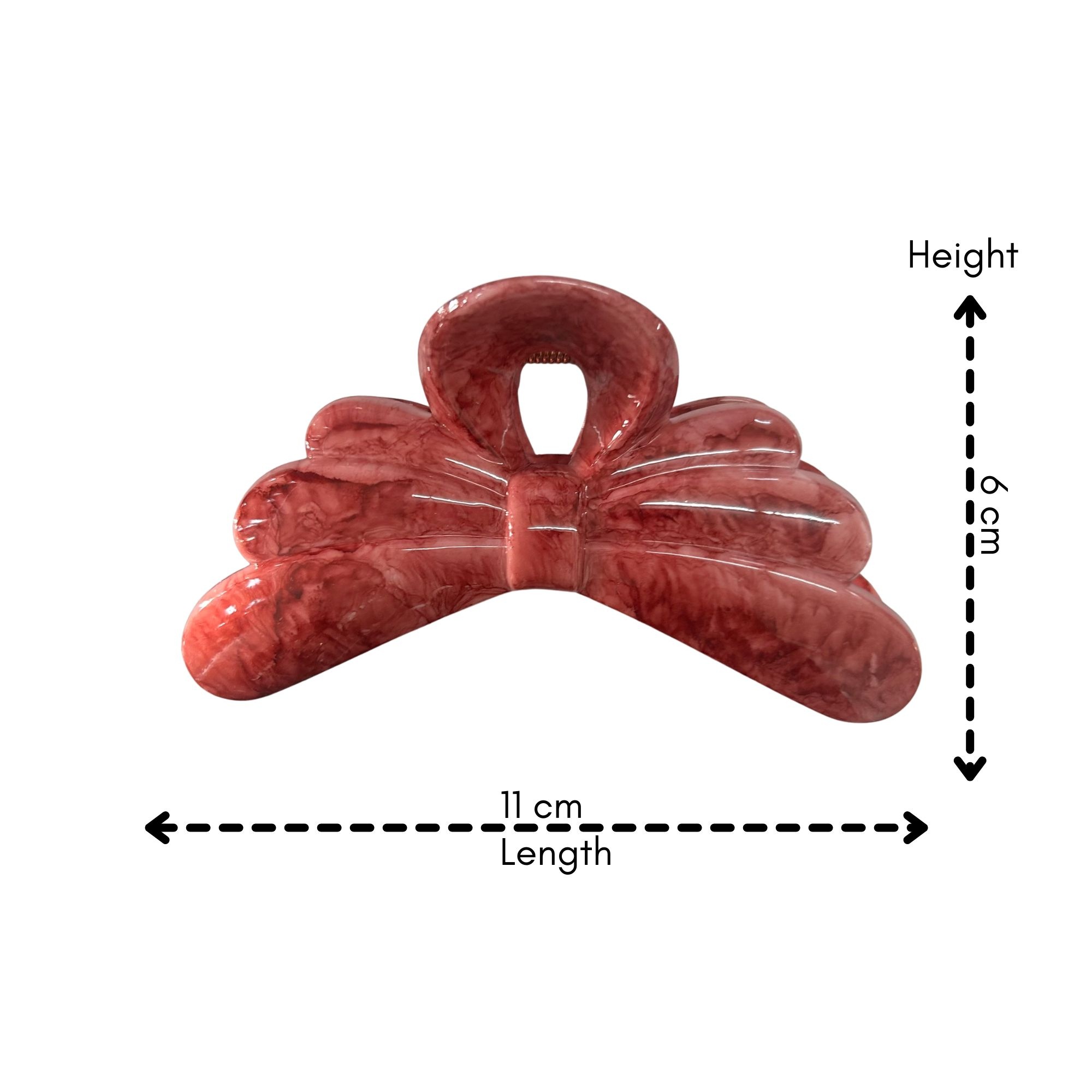 AJC-0454 RIBBON BOW HAIR CLAW 11CM image