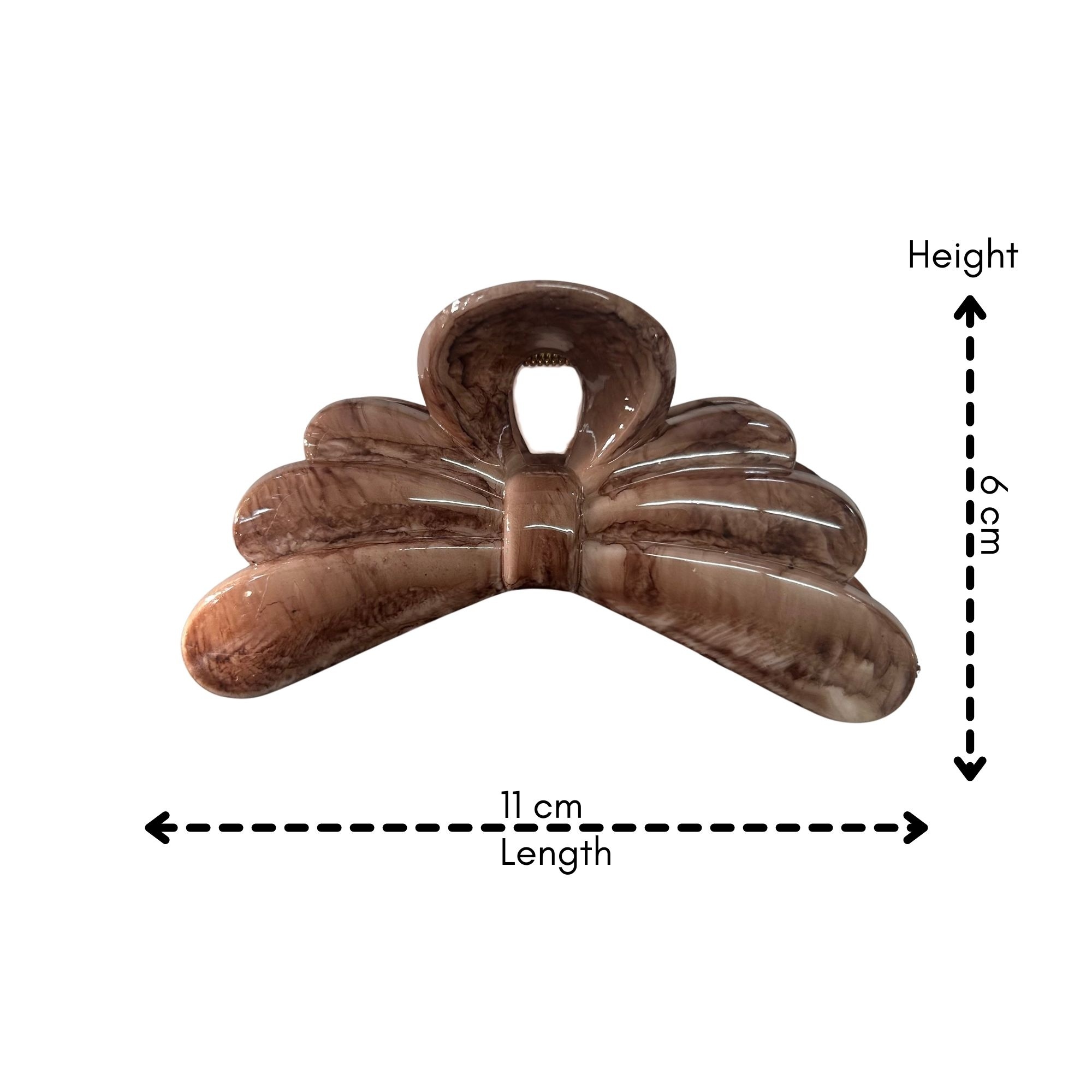 AJC-0454 RIBBON BOW HAIR CLAW 11CM image