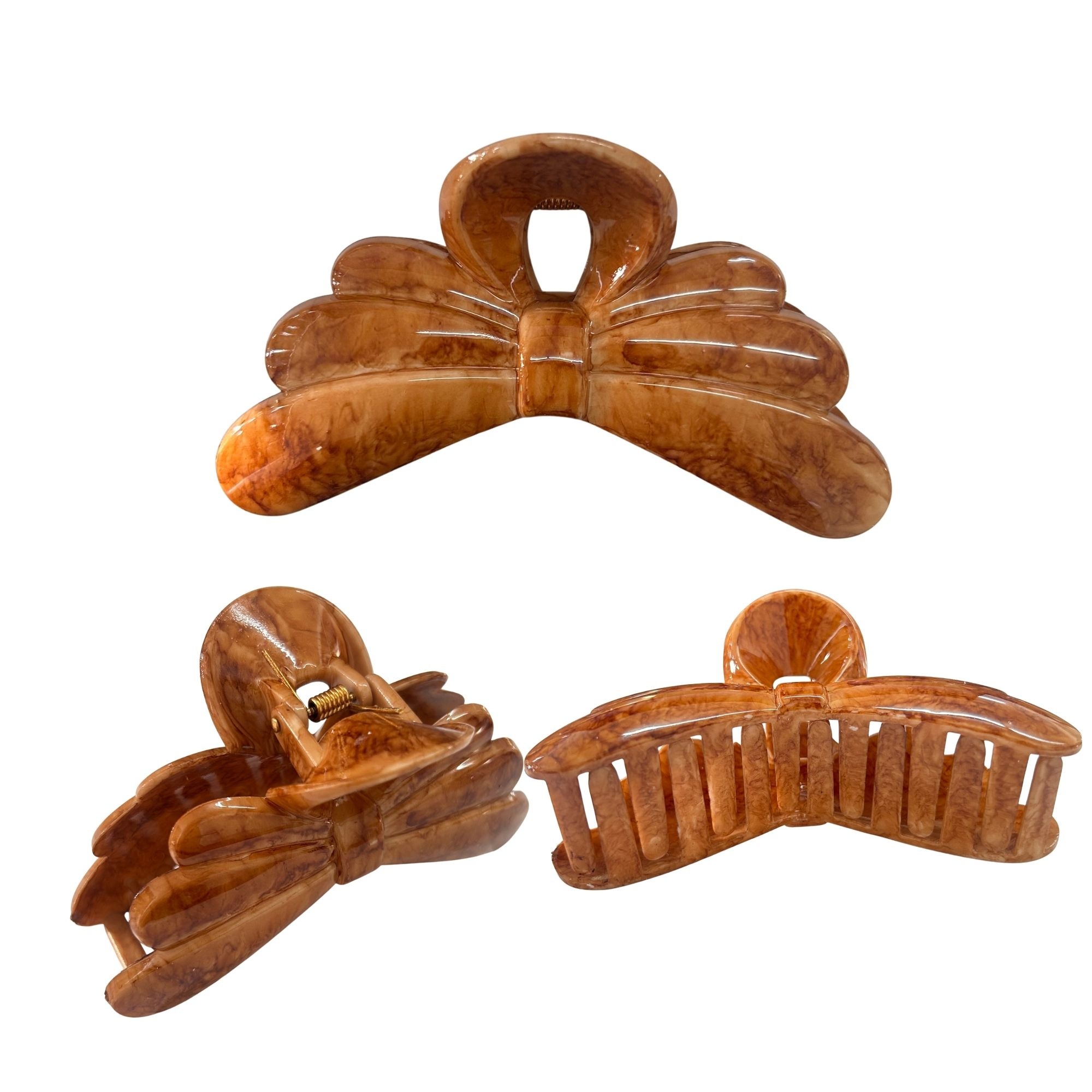 AJC-0454 RIBBON BOW HAIR CLAW 11CM image