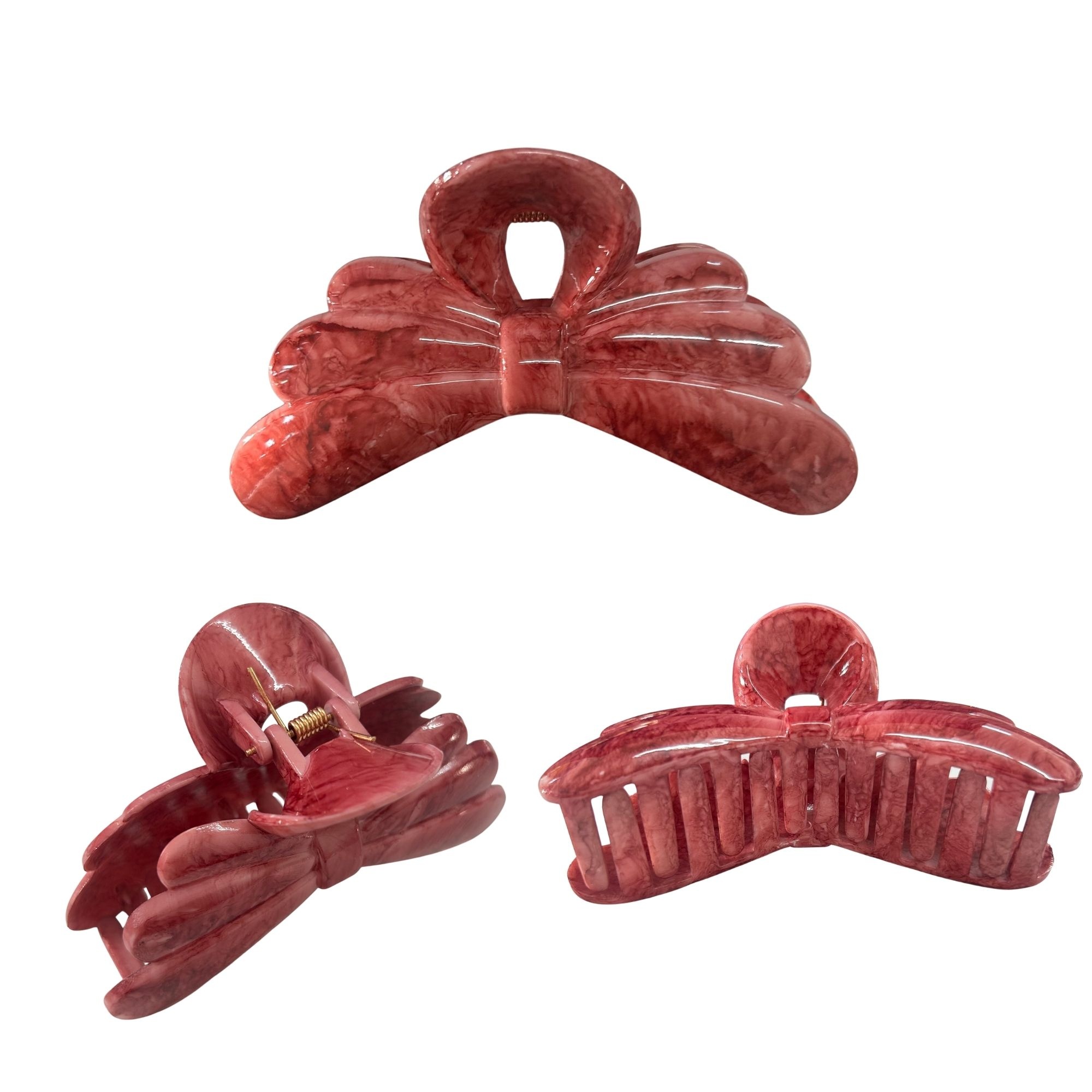 AJC-0454 RIBBON BOW HAIR CLAW 11CM image