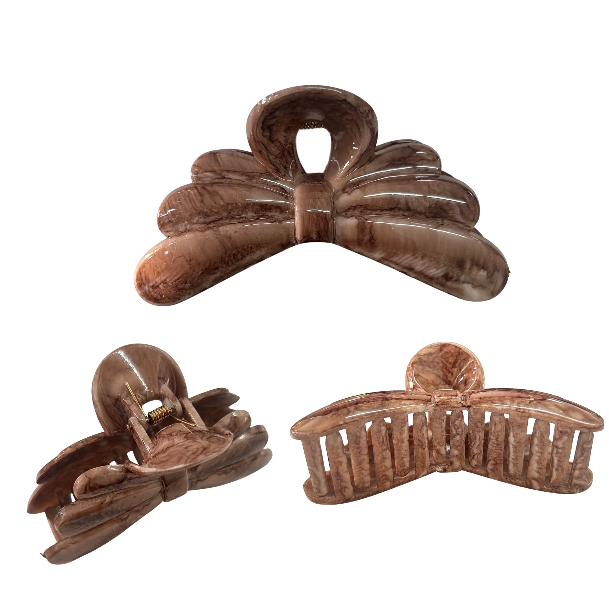 AJC-0454 RIBBON BOW HAIR CLAW 11CM image