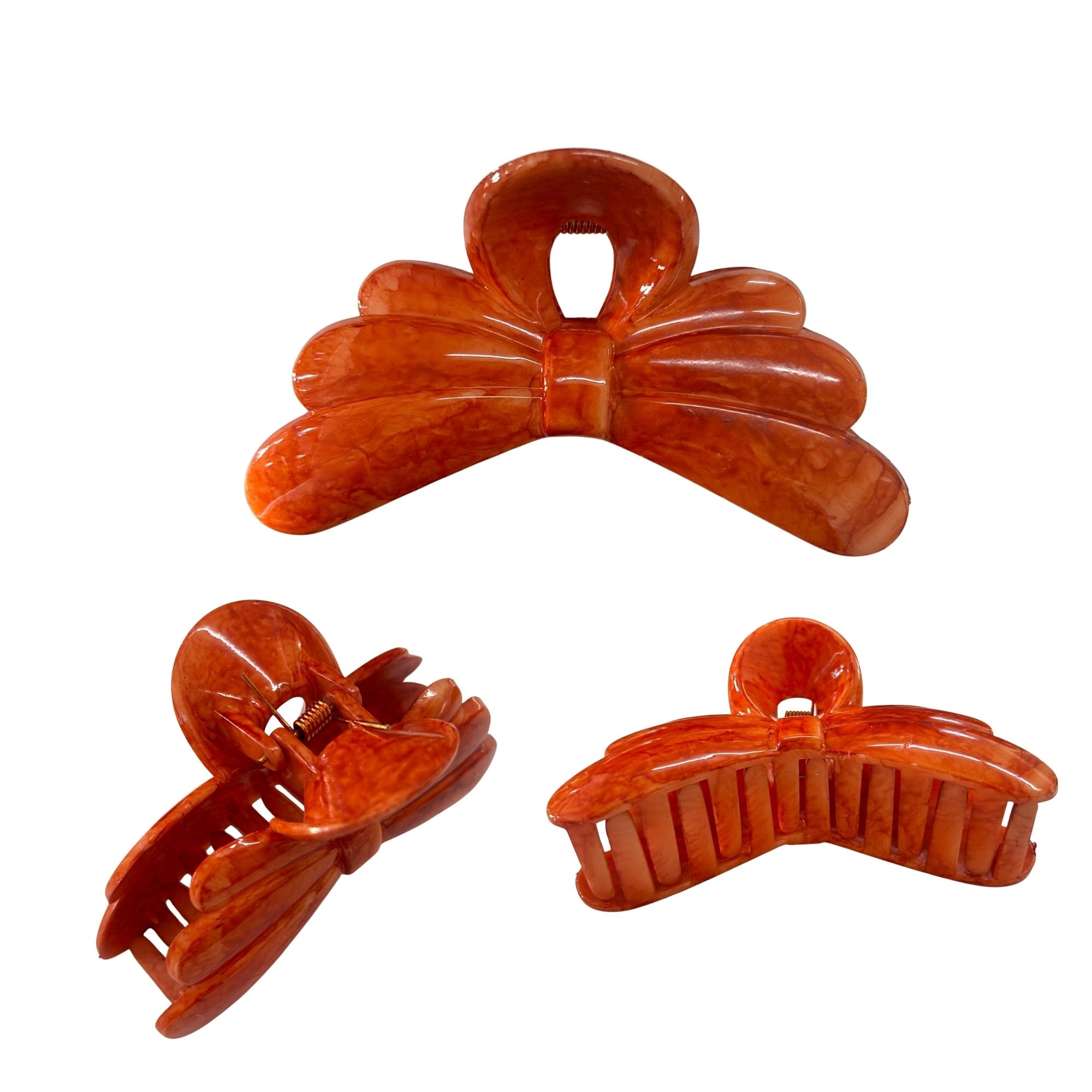 AJC-0454 RIBBON BOW HAIR CLAW 11CM image