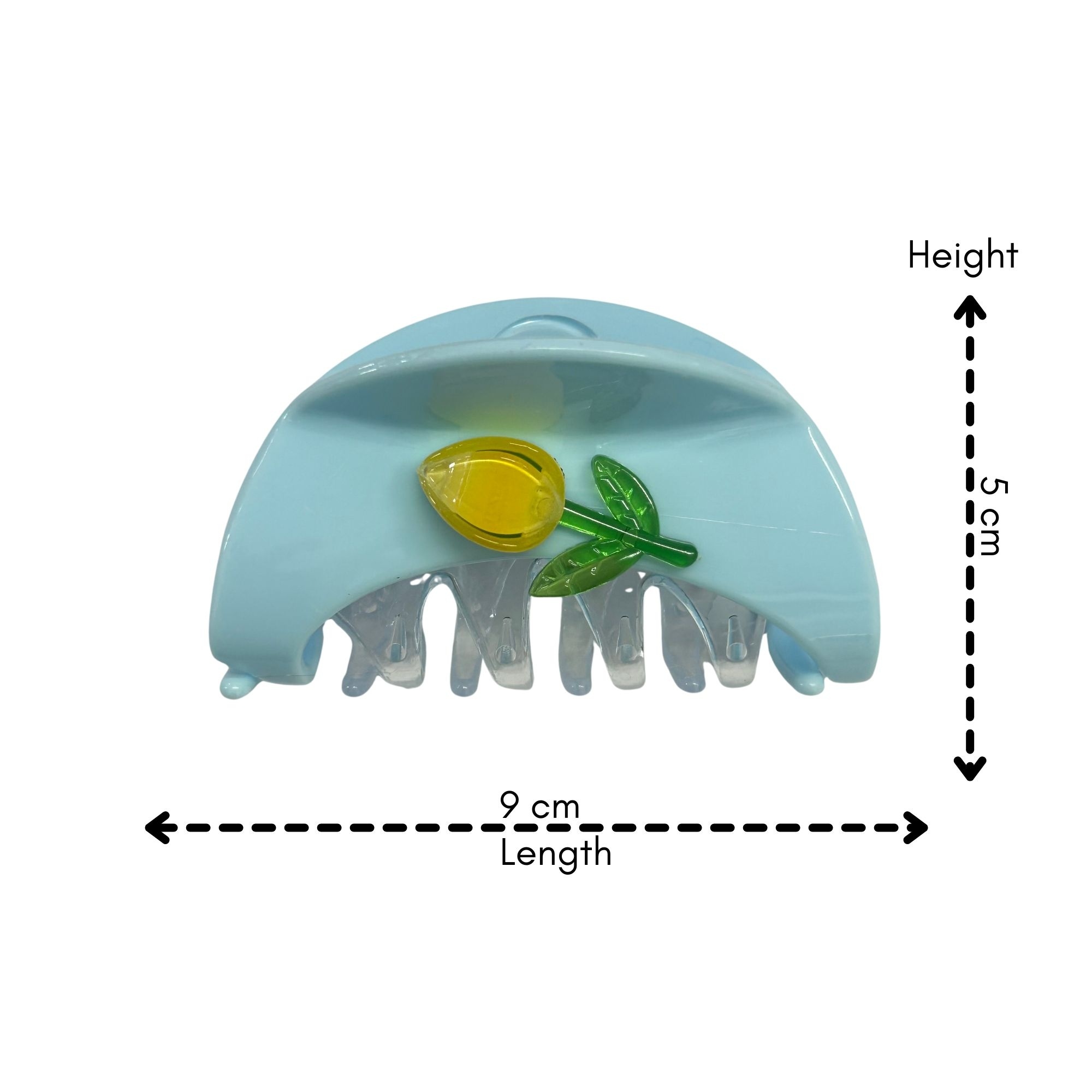 AJC-0457 HALF MOON TULIP HAIR CLAW 9CM image
