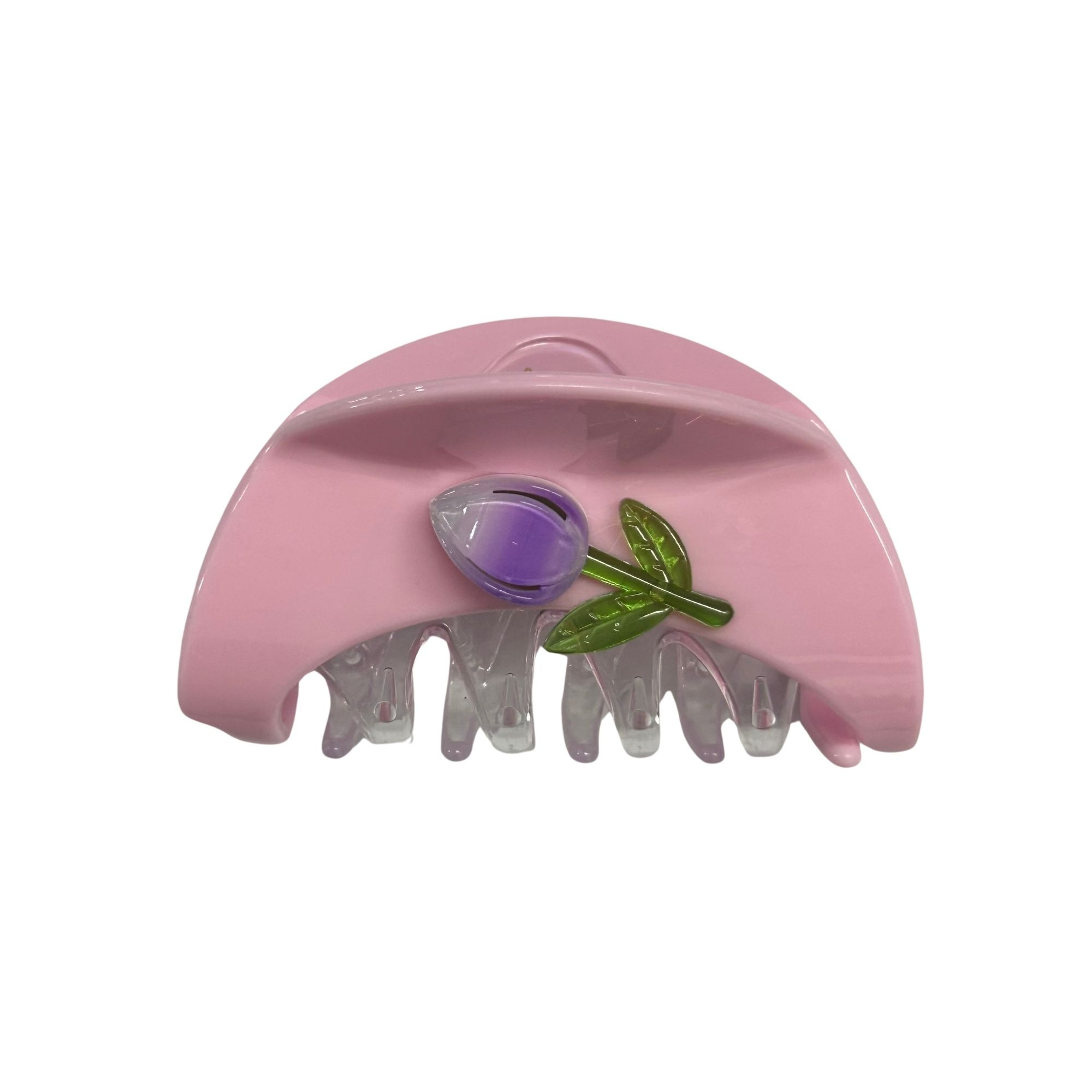 AJC-0457 HALF MOON TULIP HAIR CLAW 9CM image