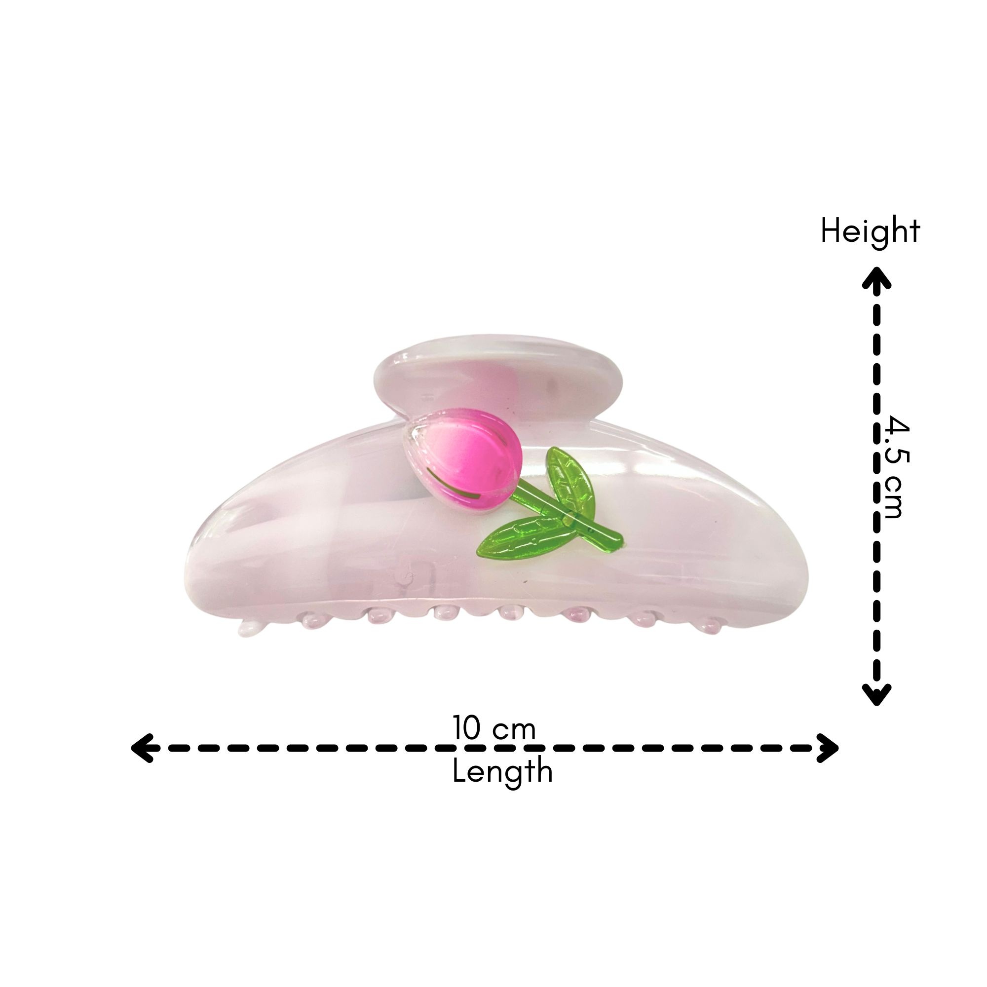 AJC-0458 CURVED TULIP HAIR CLAW 10CM image