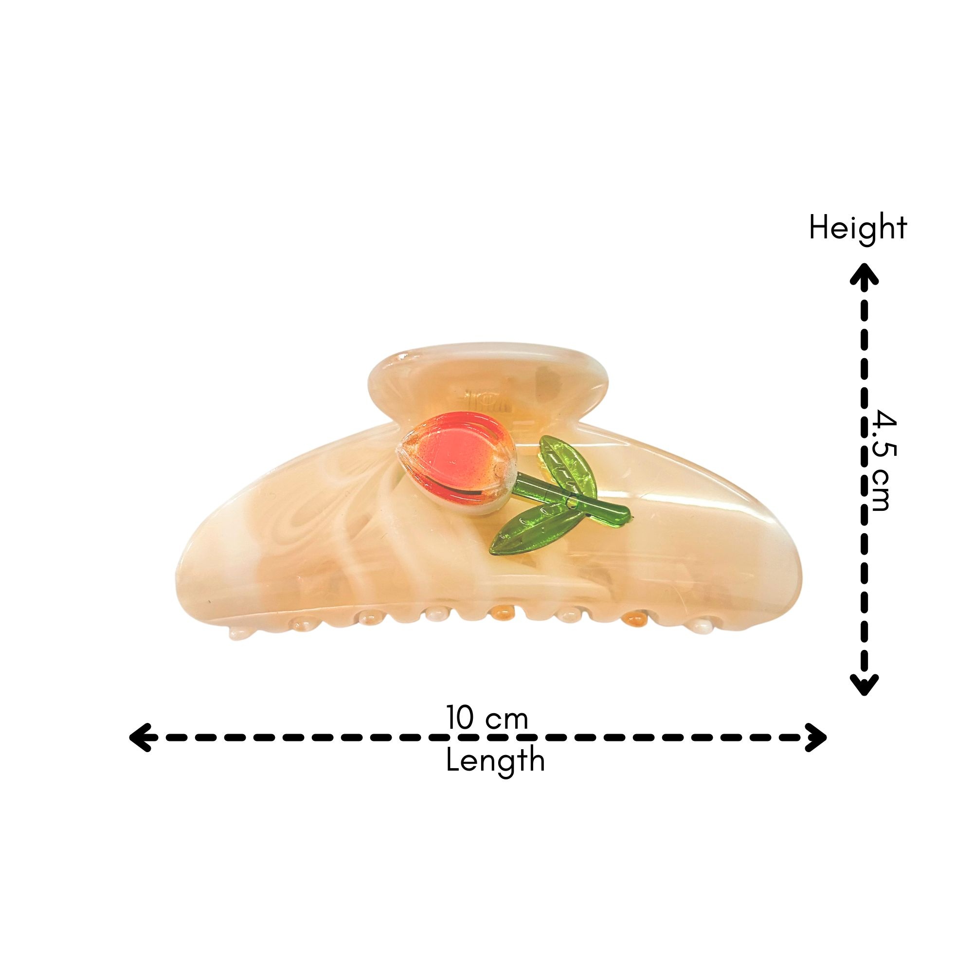 AJC-0458 CURVED TULIP HAIR CLAW 10CM image
