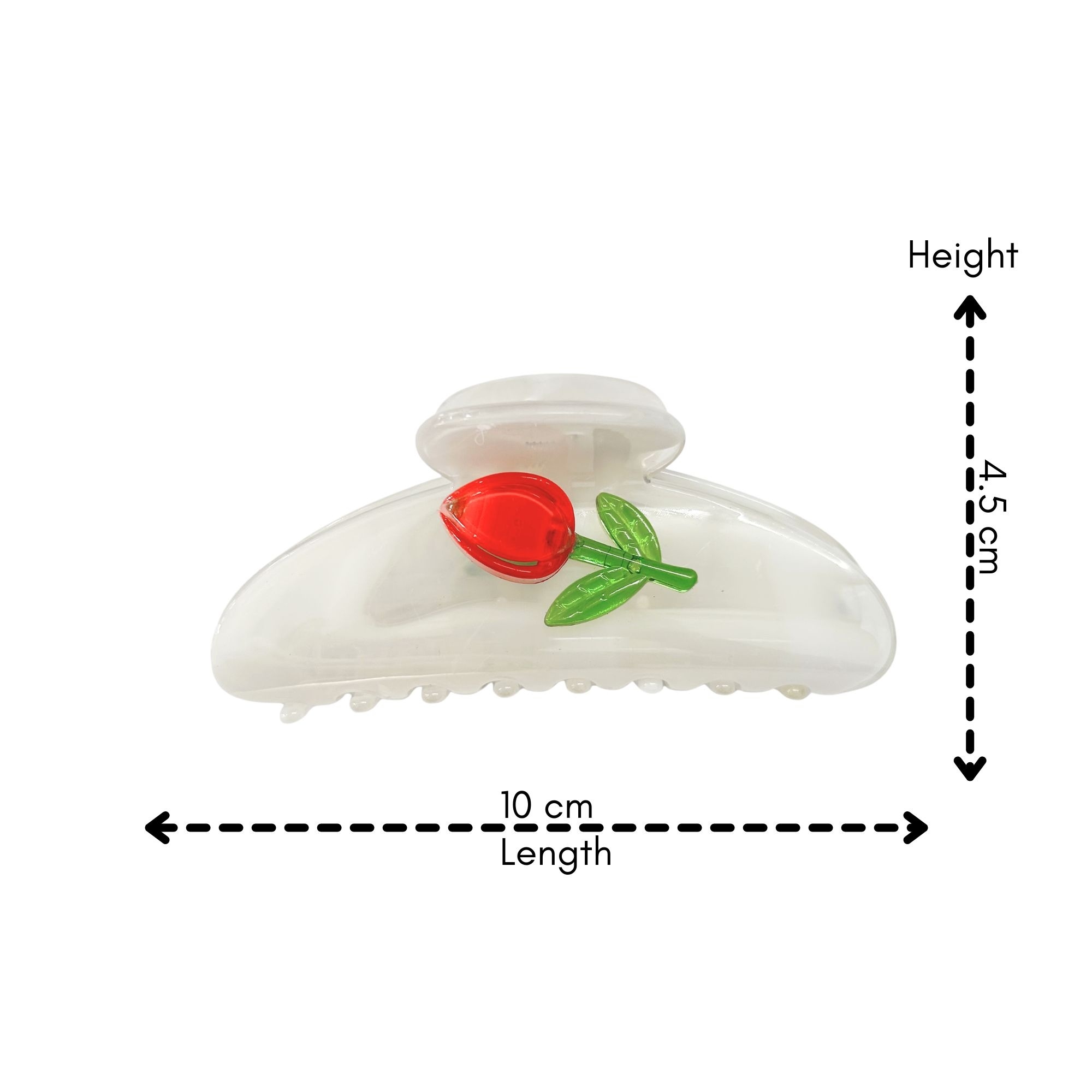 AJC-0458 CURVED TULIP HAIR CLAW 10CM image