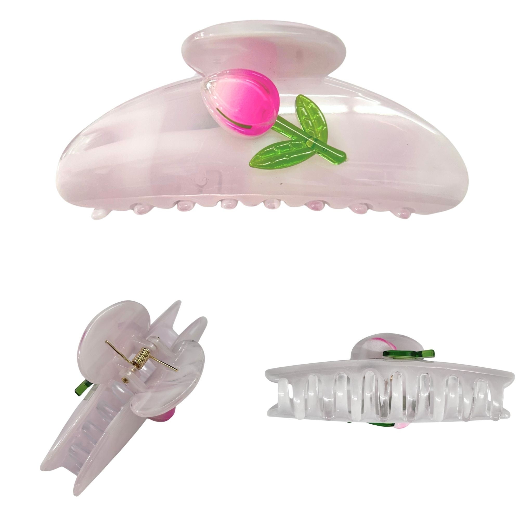 AJC-0458 CURVED TULIP HAIR CLAW 10CM image