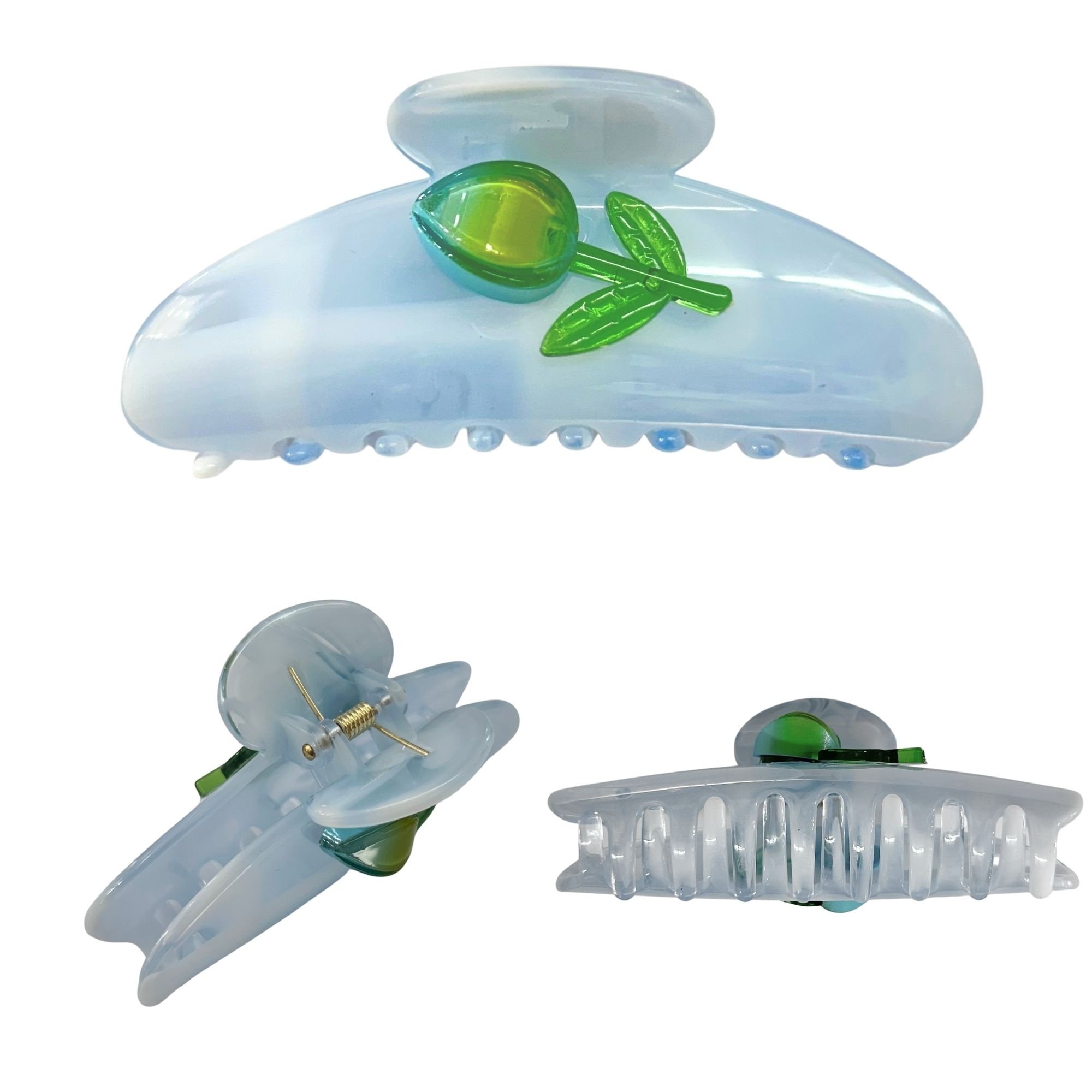 AJC-0458 CURVED TULIP HAIR CLAW 10CM image