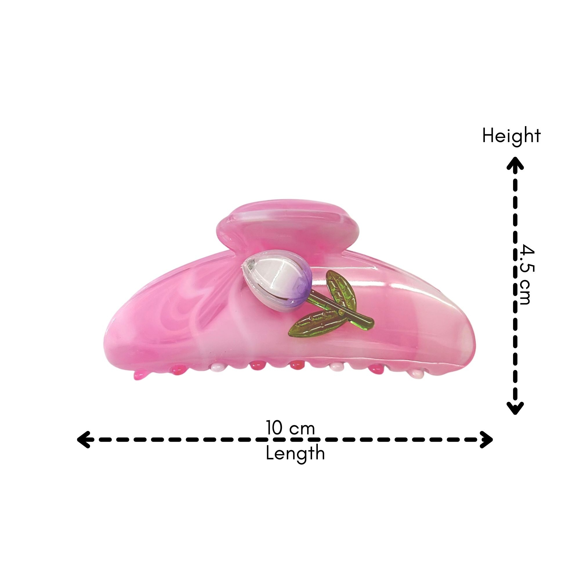 AJC-0458 CURVED TULIP HAIR CLAW 10CM image