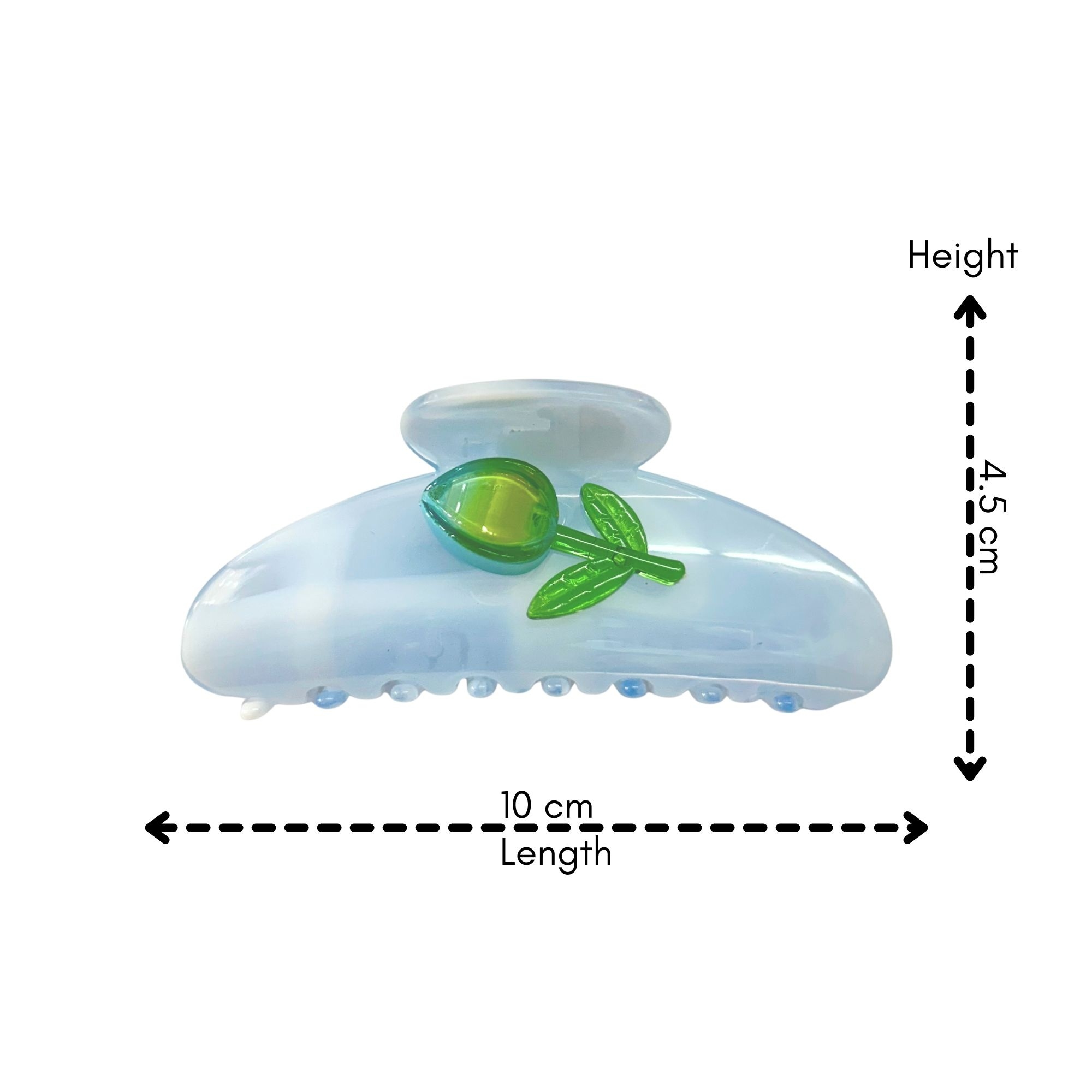 AJC-0458 CURVED TULIP HAIR CLAW 10CM image
