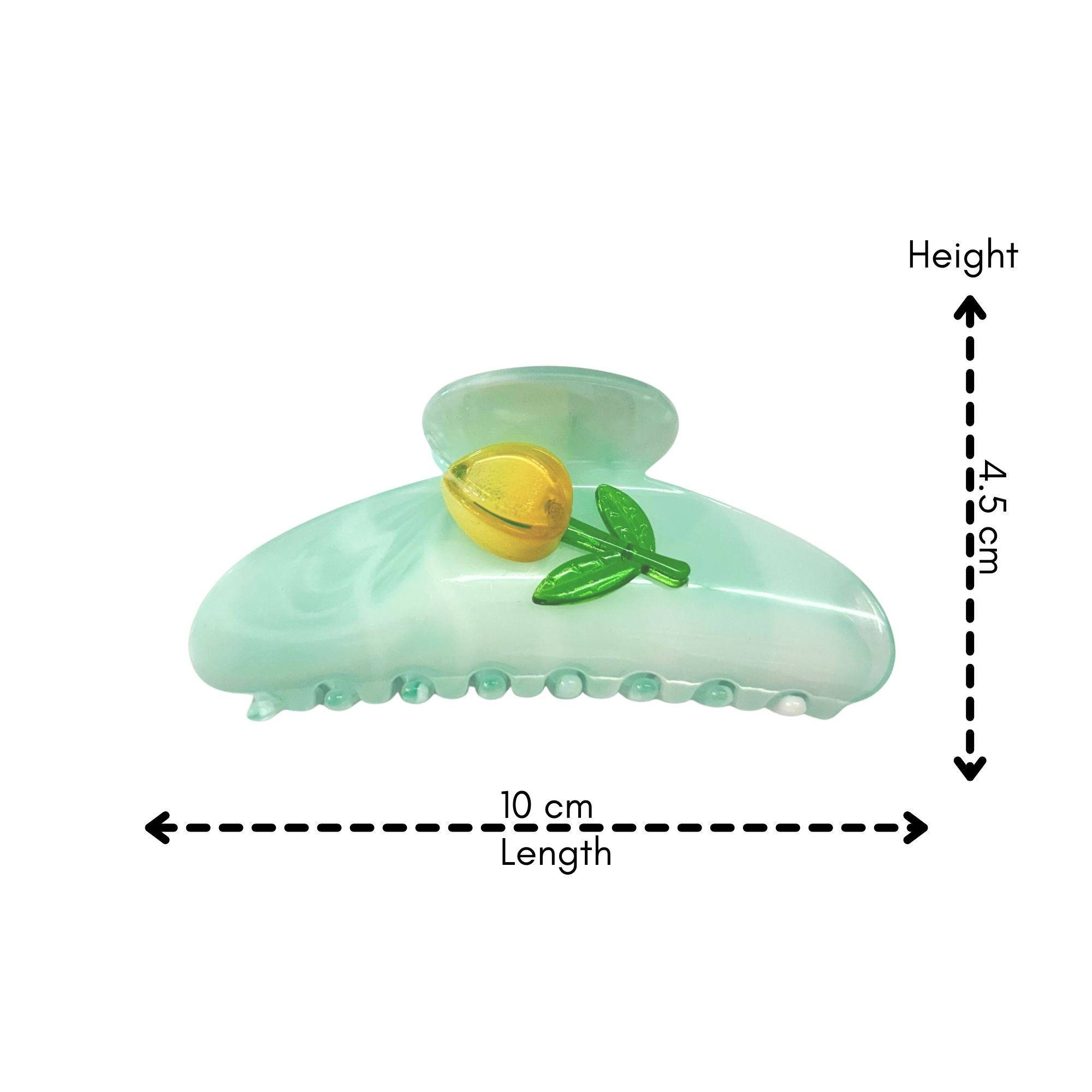 AJC-0458 CURVED TULIP HAIR CLAW 10CM image