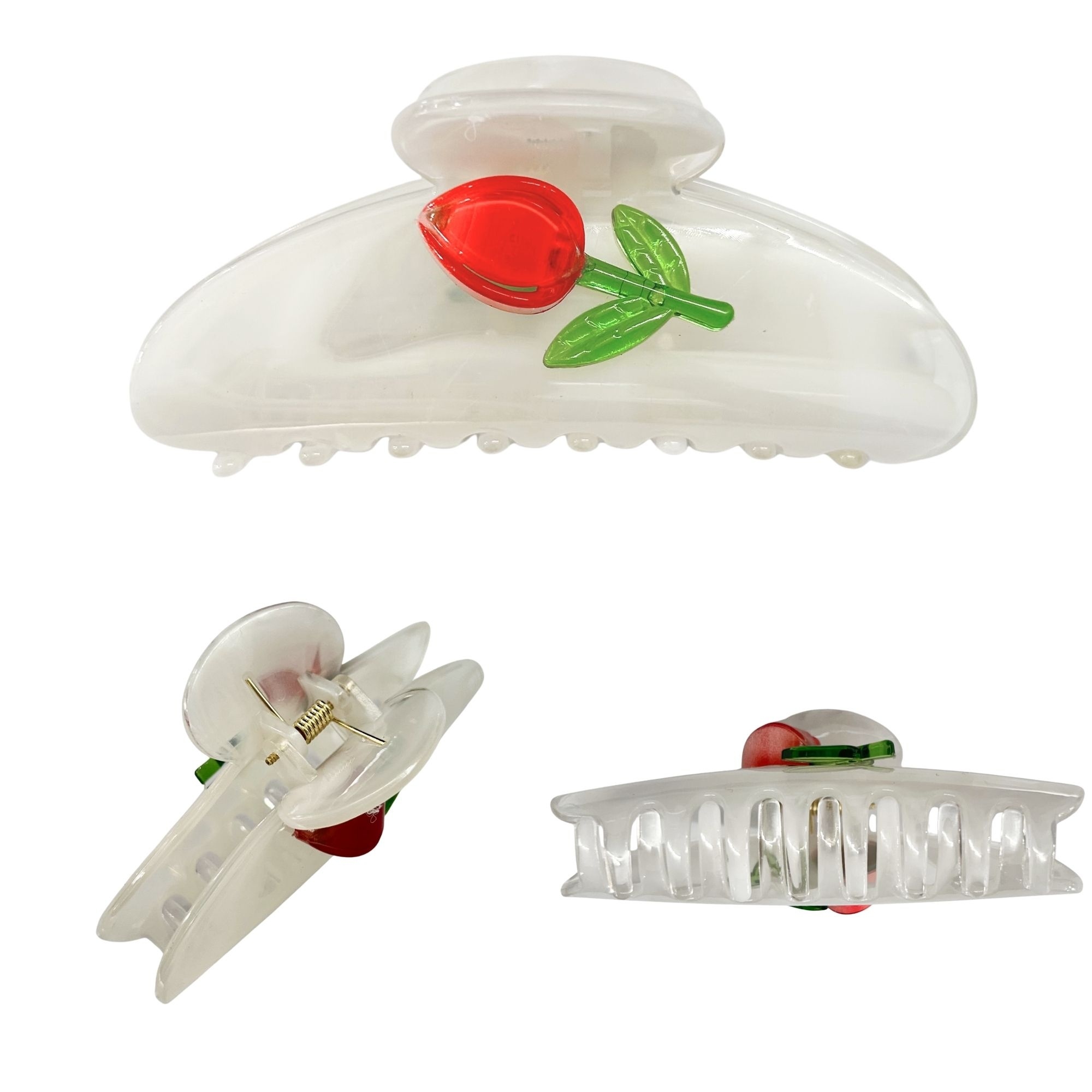 AJC-0458 CURVED TULIP HAIR CLAW 10CM image