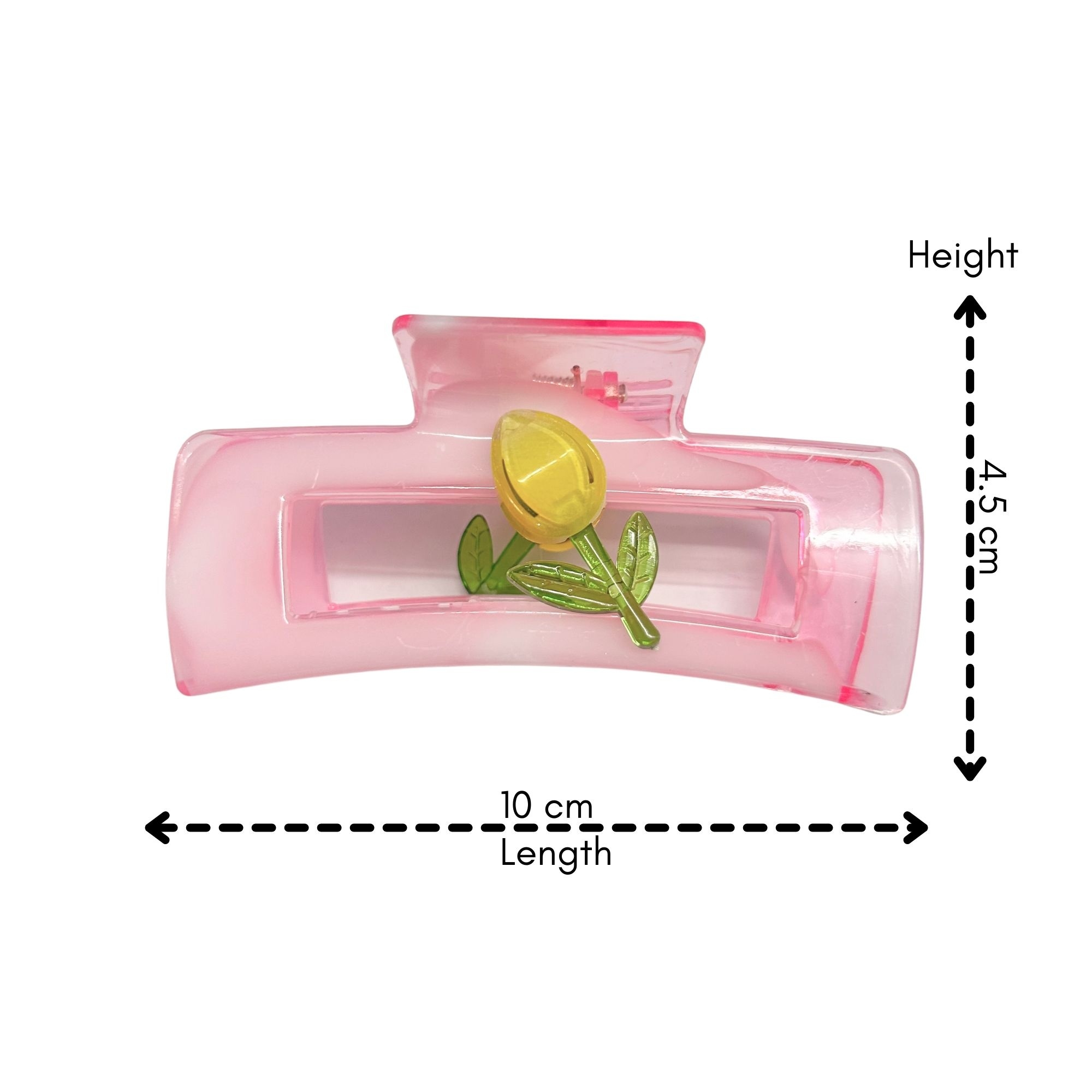 AJC-0459 RECTANGLE TULIP HAIR CLAW 10CM image