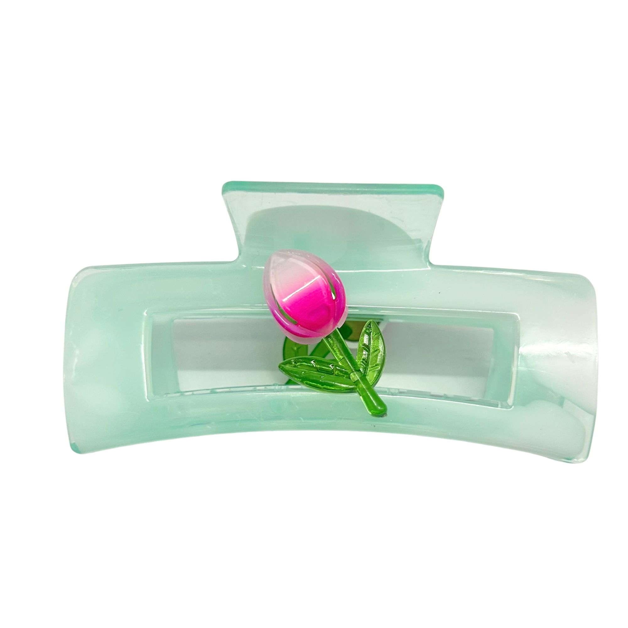 AJC-0459 RECTANGLE TULIP HAIR CLAW 10CM image