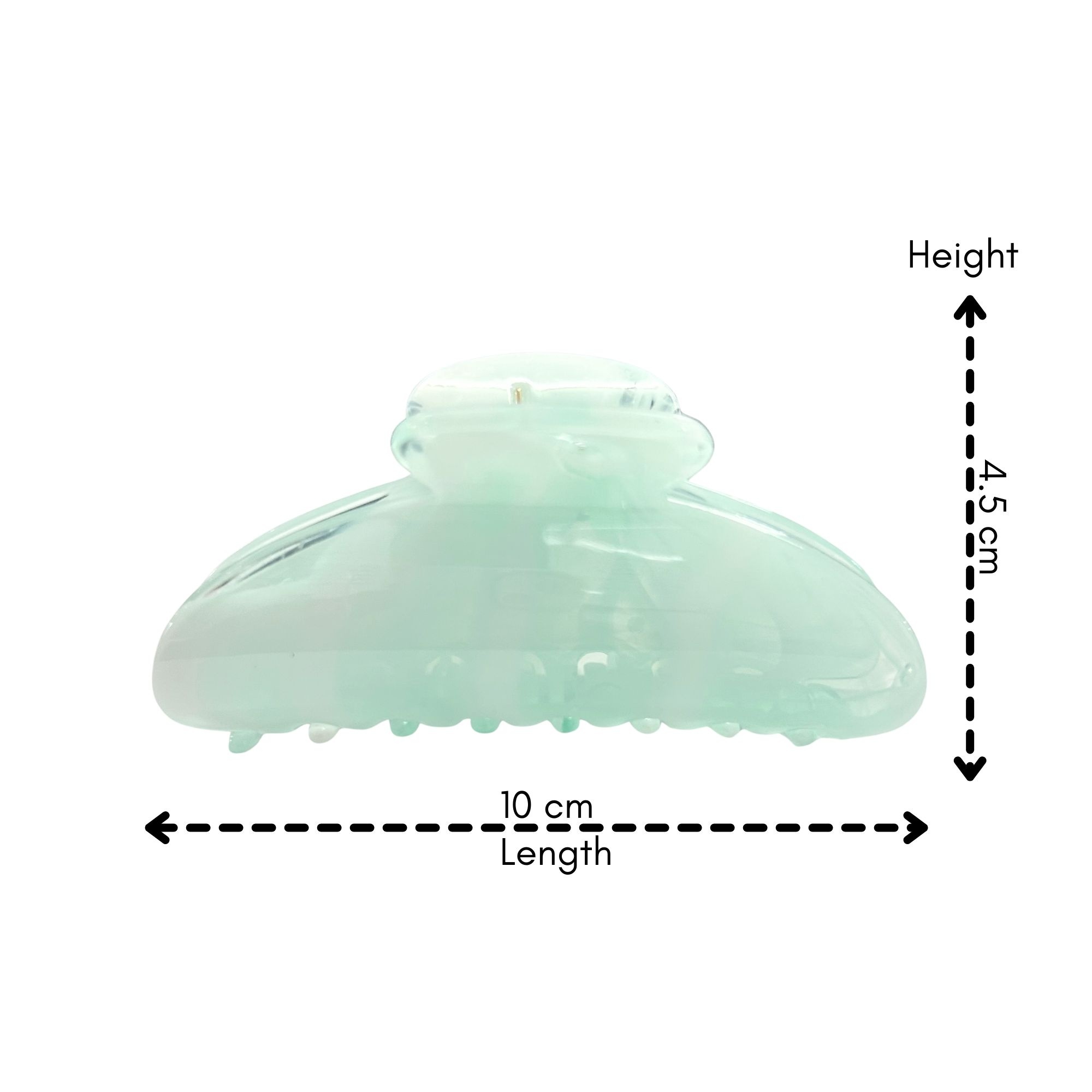 #0461 MARBLE OVAL HAIR CLAW 10CM image