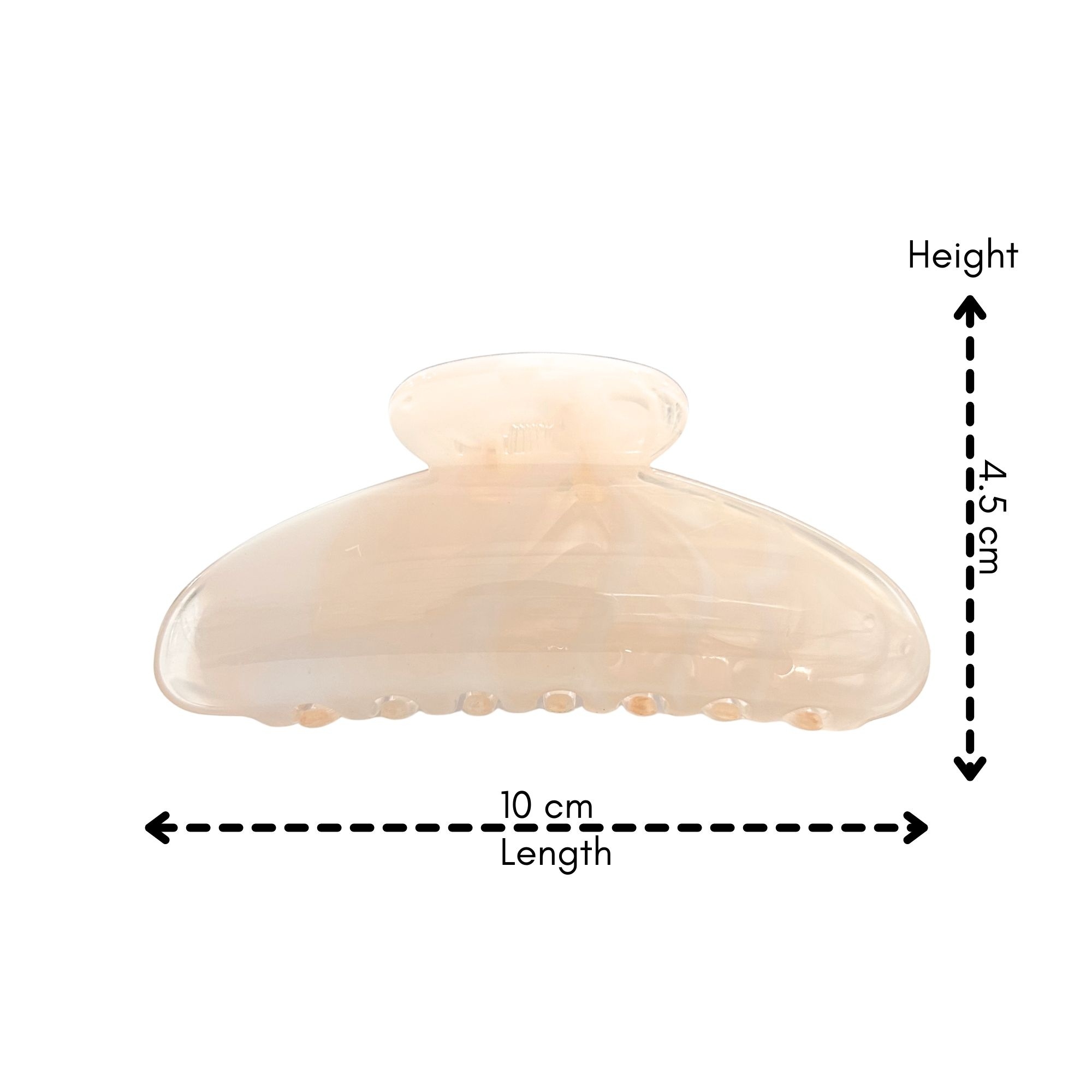 #0461 MARBLE OVAL HAIR CLAW 10CM image